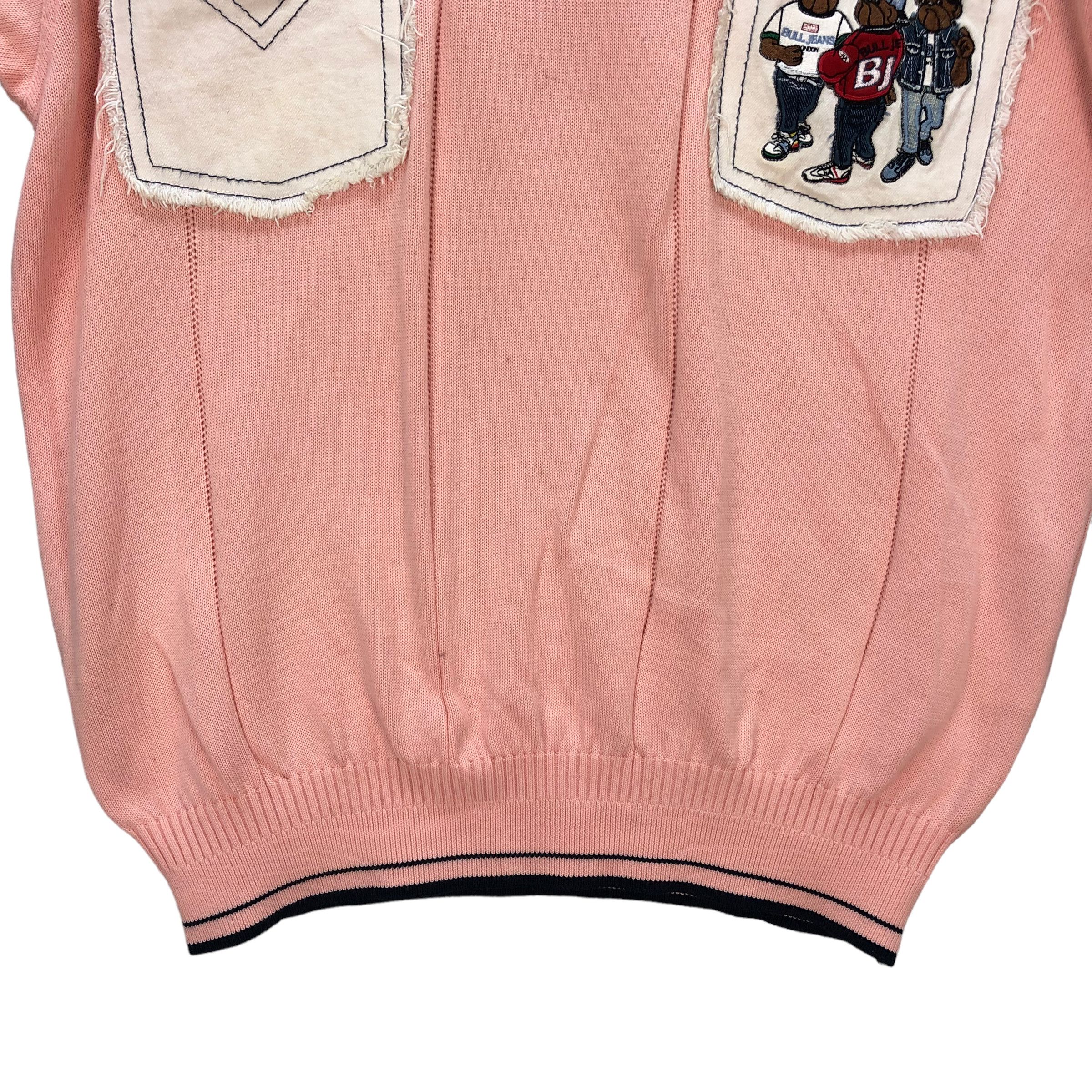 Japanese Brand HARDY AMIES BULL JEANS SLEEVE LOGO KNITTED SWEATER #7422-145 Size US L / EU 52-54 / 3 - 5 Thumbnail