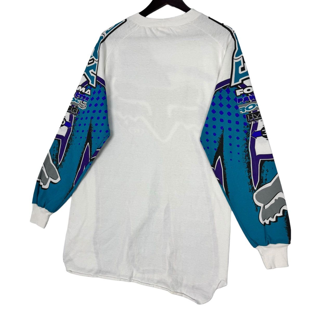 Fox Racing × Vintage Vintage 90s Fox Racing Motocross Jersey Size US M / EU 48-50 / 2 - 6 Thumbnail
