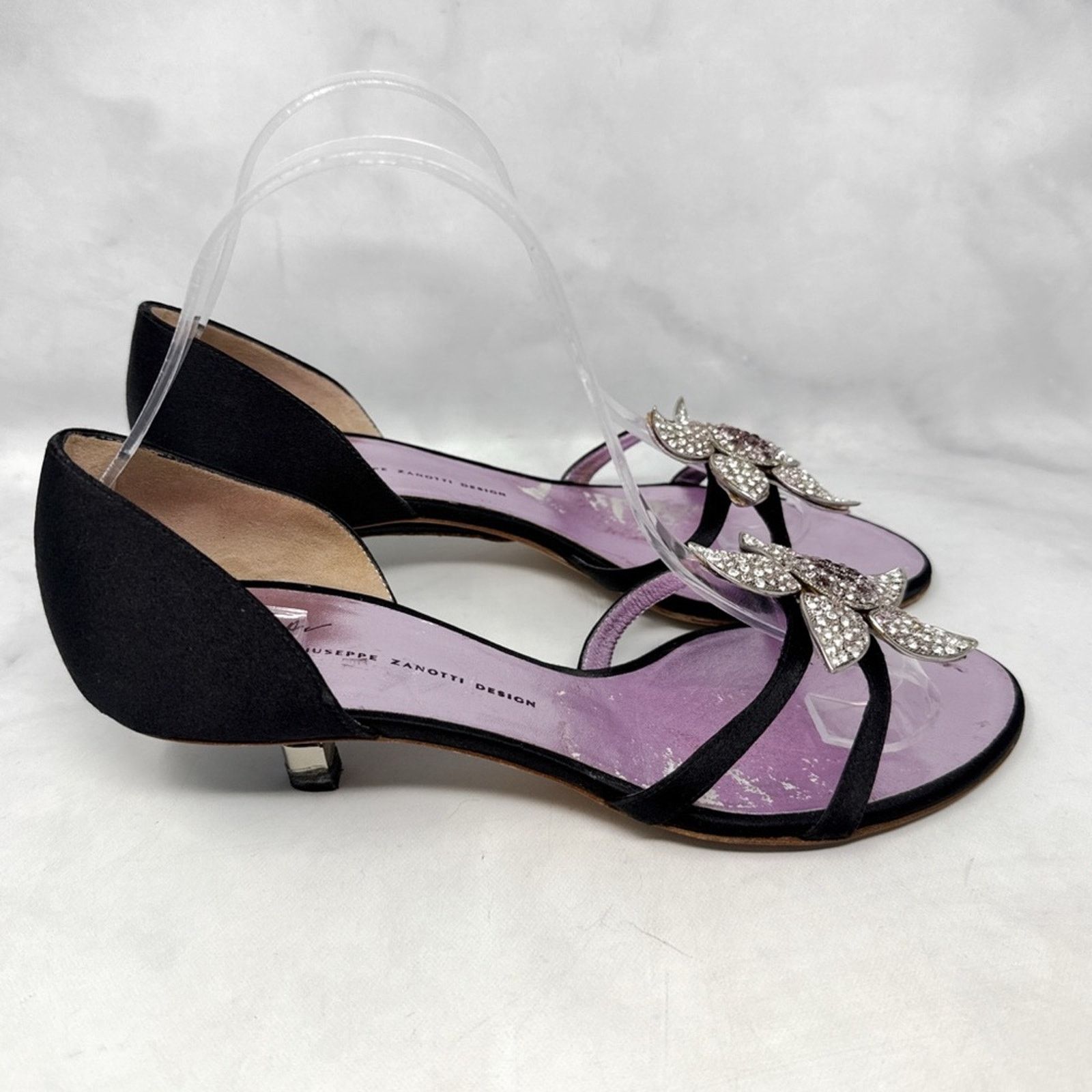 Giuseppe Zanotti Giuseppe Zanotti Vicini Vintage Y2K Flower Kitten Heel Mules Size US 9.5 / IT 39.5 - 2 Thumbnail