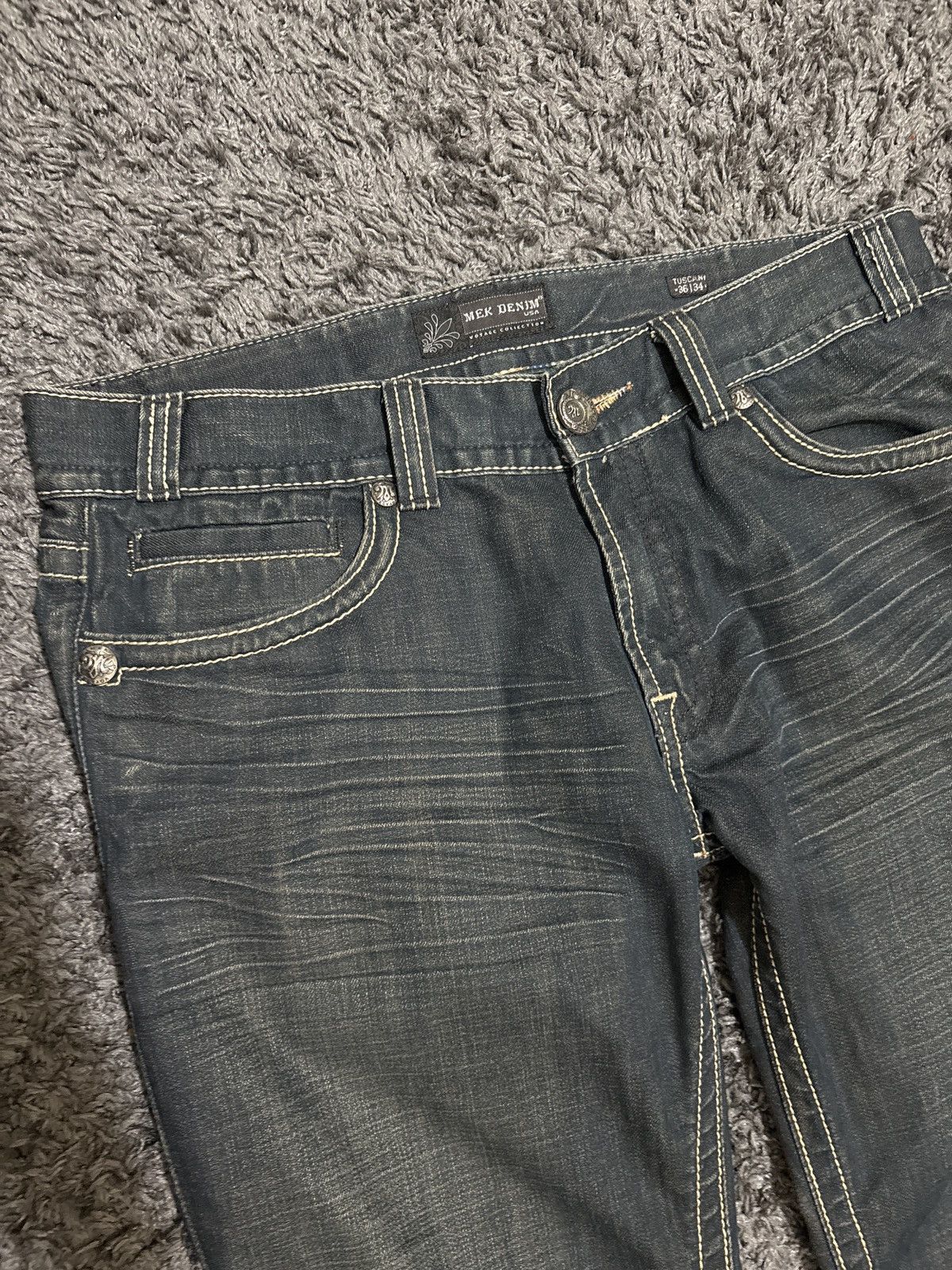 Mek Denim Vintage Mek Denim Jeans Size US 36 / EU 52 - 2 Thumbnail