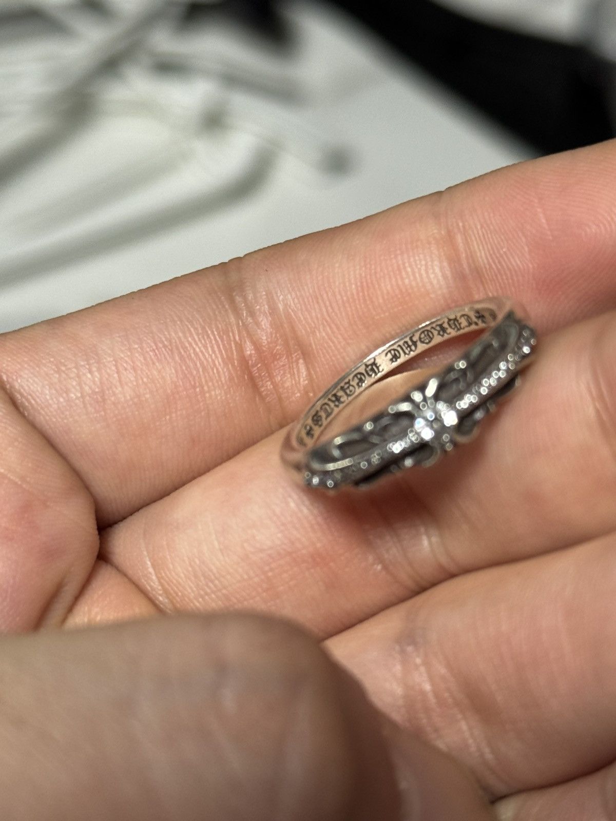 Chrome Hearts Chrome hearts factory set pave mini floral ring Size ONE SIZE - 24 Thumbnail