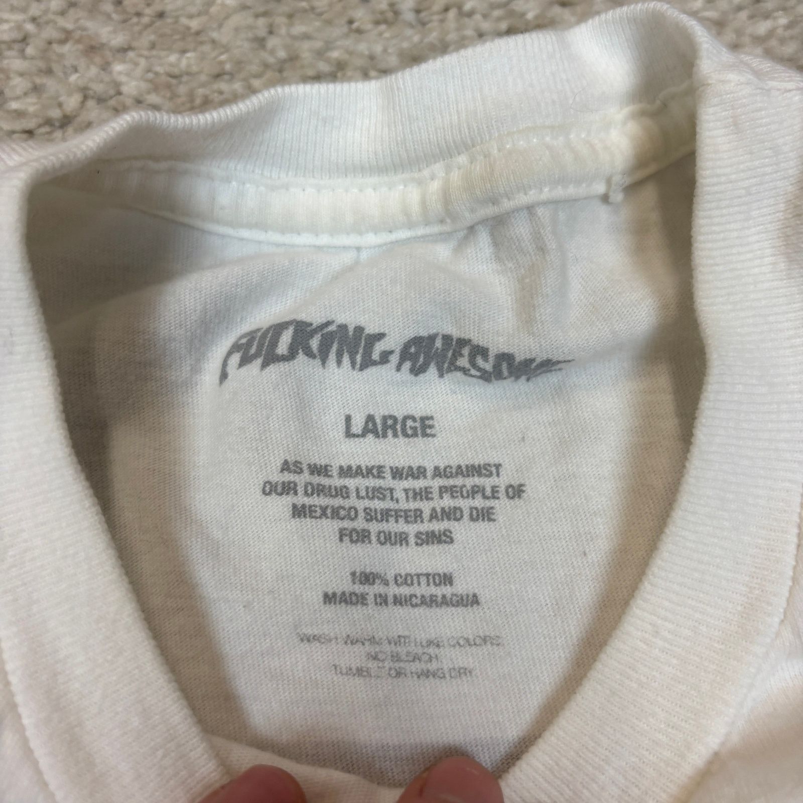 Fucking Awesome F*cking Awesome FA Photograph T Shirt Men's Large Skater Y2K Size US L / EU 52-54 / 3 - 5 Thumbnail