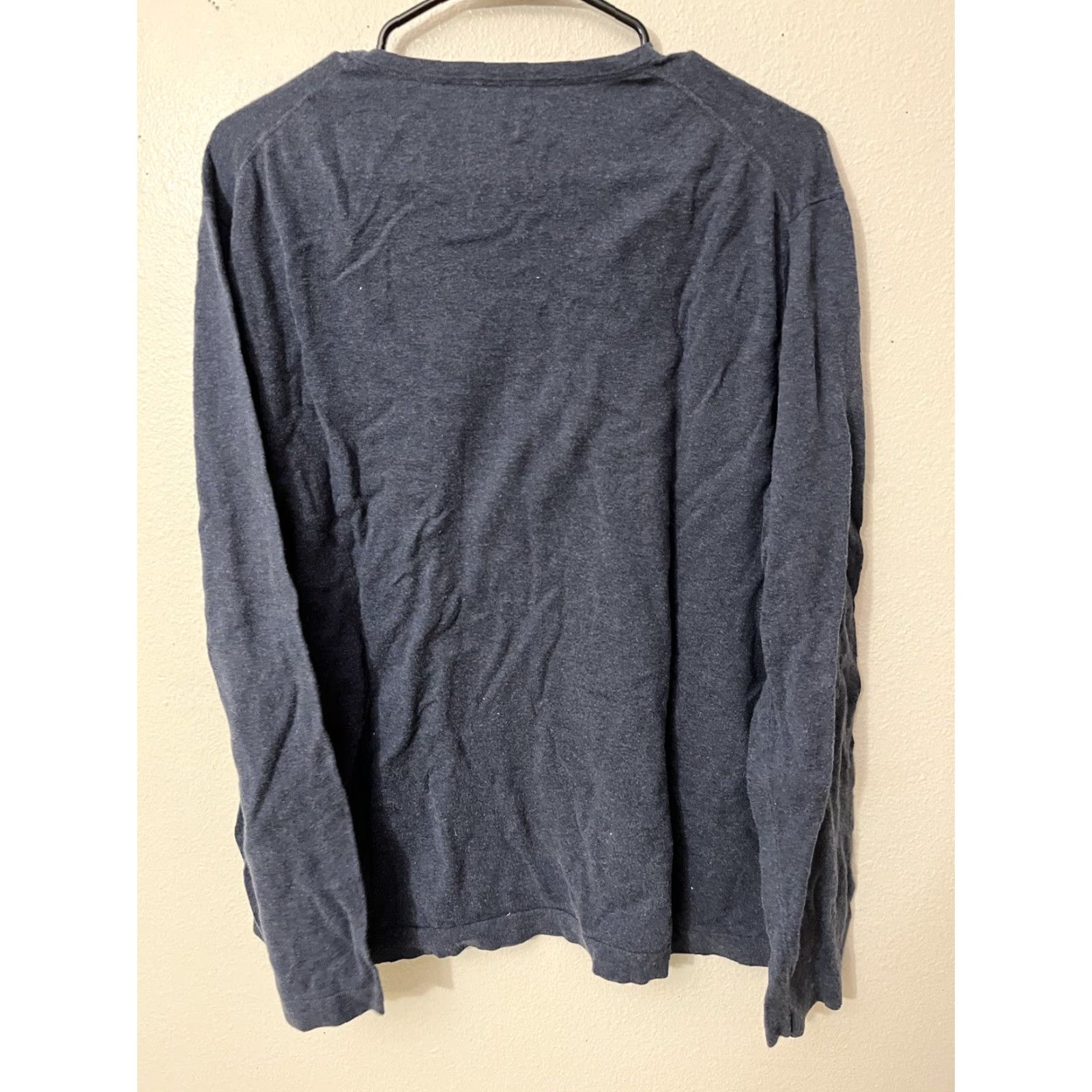 Polo Ralph Lauren Polo Ralph Lauren Pima Cotton Mens Blue Shirt Round Neck Long Sleeve Pocket L Size US M / EU 48-50 / 2 - 2 Thumbnail