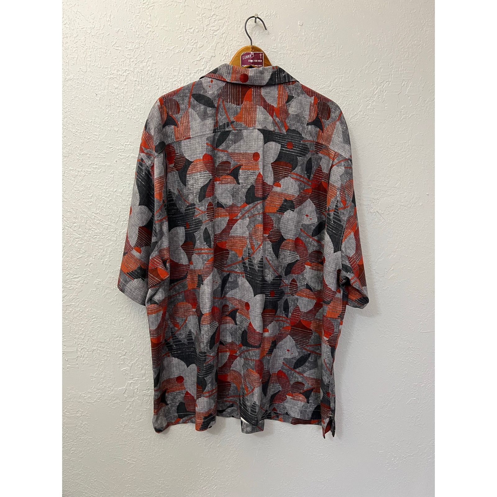 Tommy Bahama Tommy Bahama Silk Shirt Mens Medium Gray Abstract Hawaiian Size US XXL / EU 58 / 5 - 3 Thumbnail