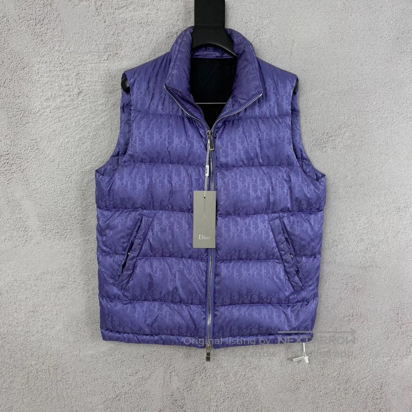 Dior Dior size46 Purple vintage-style logo down jacket Size US S / EU 44-46 / 1 - 1 Thumbnail