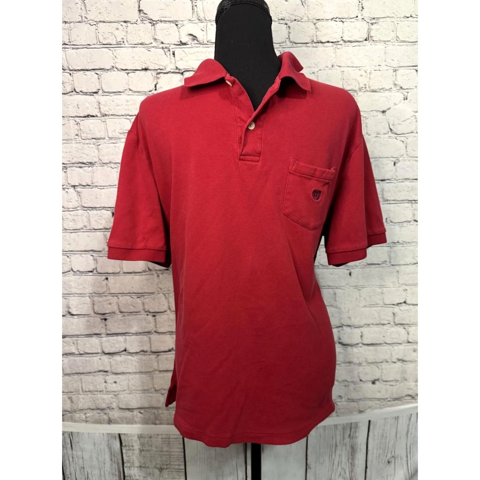 Chaps Chaps Men's Red Cotton Polo Shirt Size Large Size US L / EU 52-54 / 3 - 6 Thumbnail