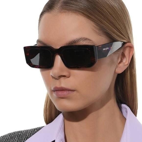 Prada New - Prada PR 06YSF 06V5S0 Rectangle Sunglasses Size ONE SIZE - 6 Thumbnail