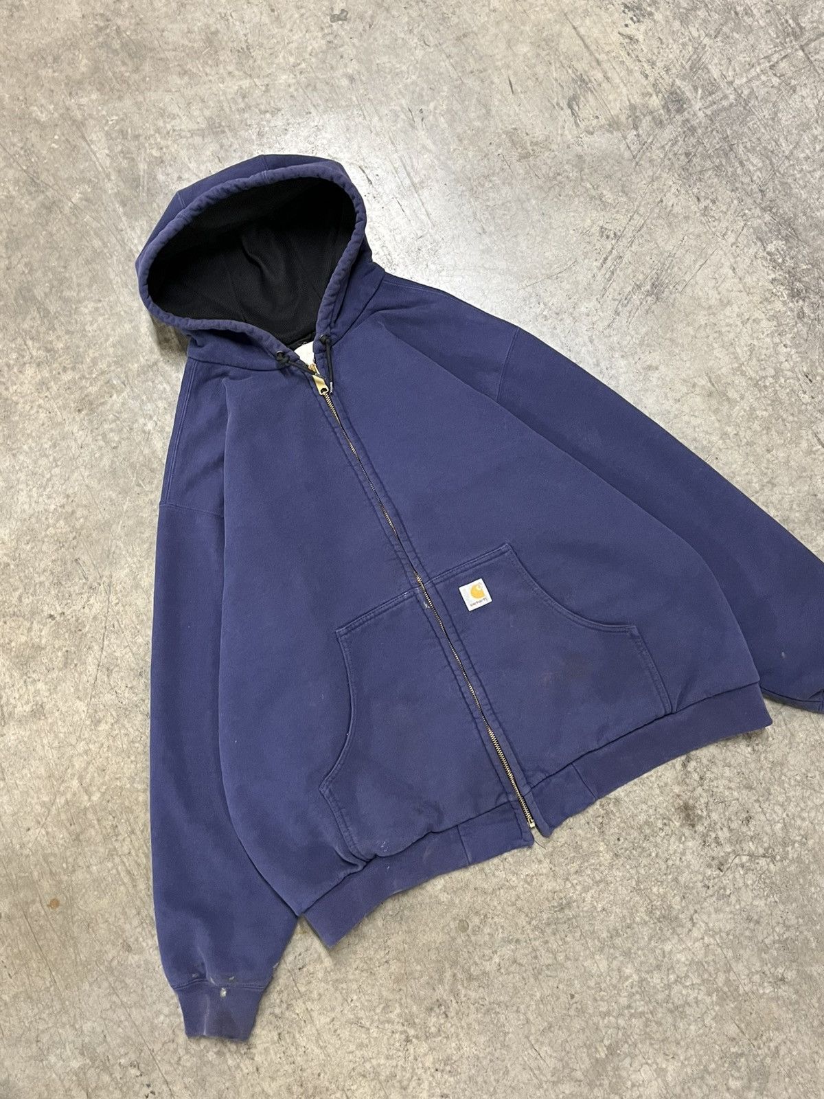 Carhartt × Vintage Carhartt vintage thermal lined zip up hoodie workwear skater Size US XXL / EU 58 / 5 - 3 Thumbnail