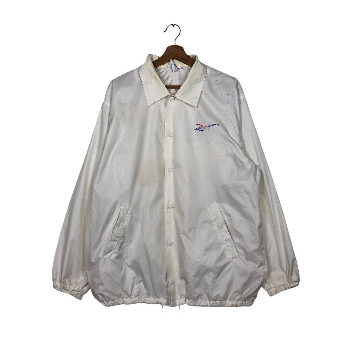 Japanese Brand × Vintage 📌Vintage Bomber Jacket Reebok Big Logo Spell Out Size US L / EU 52-54 / 3 - 3 Thumbnail