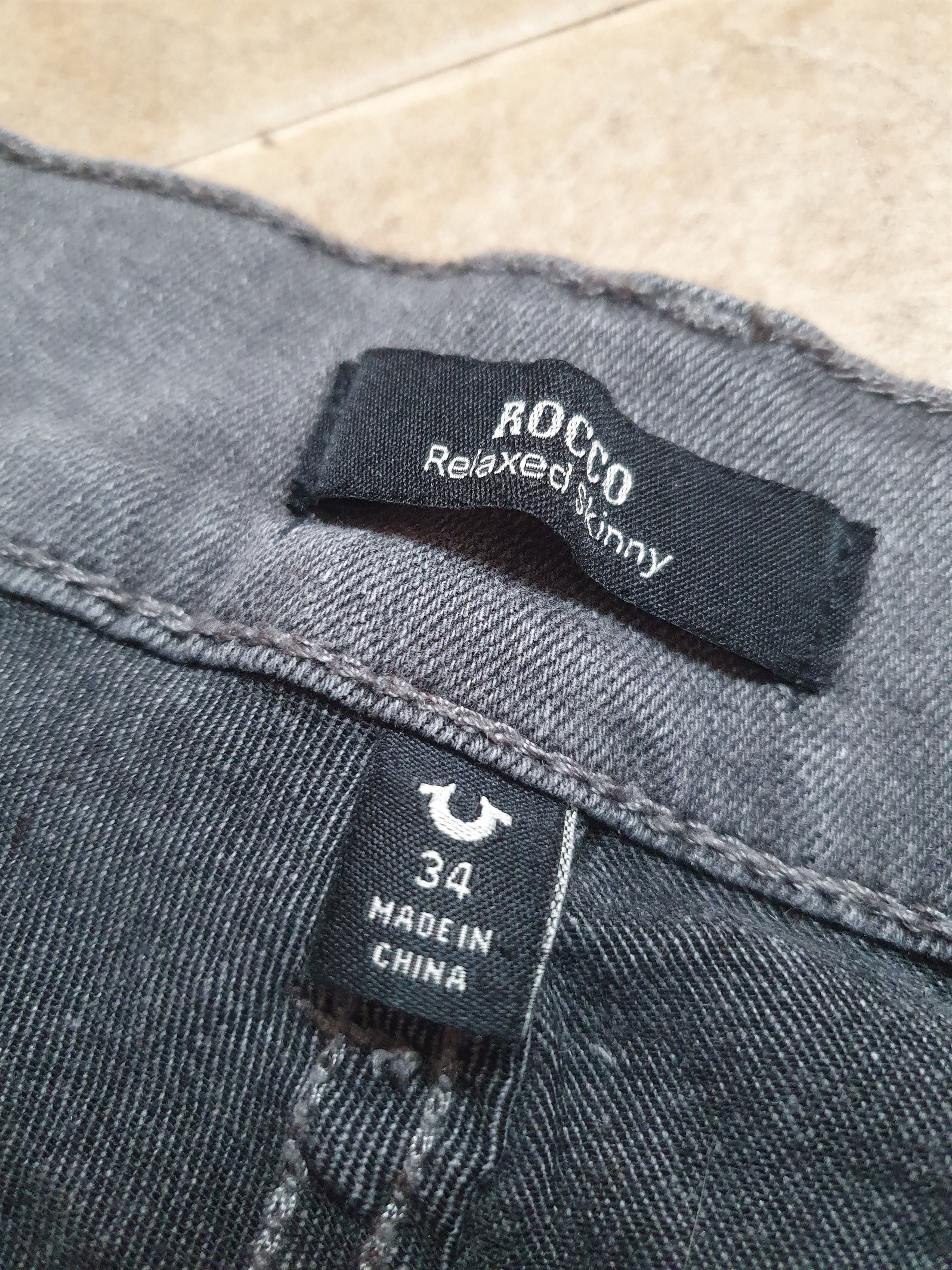 True Religion Gray Denim True Religion Mens Size 34 Rocco Relaxed Skinny Size US 34 / EU 50 - 14 Thumbnail