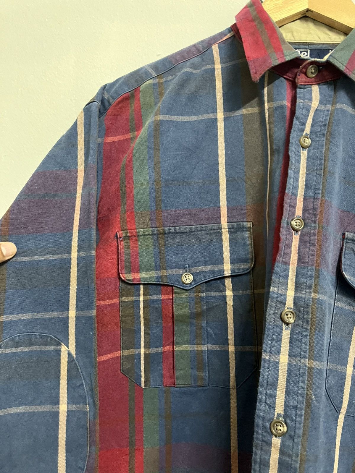 Polo Ralph Lauren VINTAGE 90s🔥 POLO RL OUTDOOR DISTRESSED plaid canvas Size US L / EU 52-54 / 3 - 10 Thumbnail