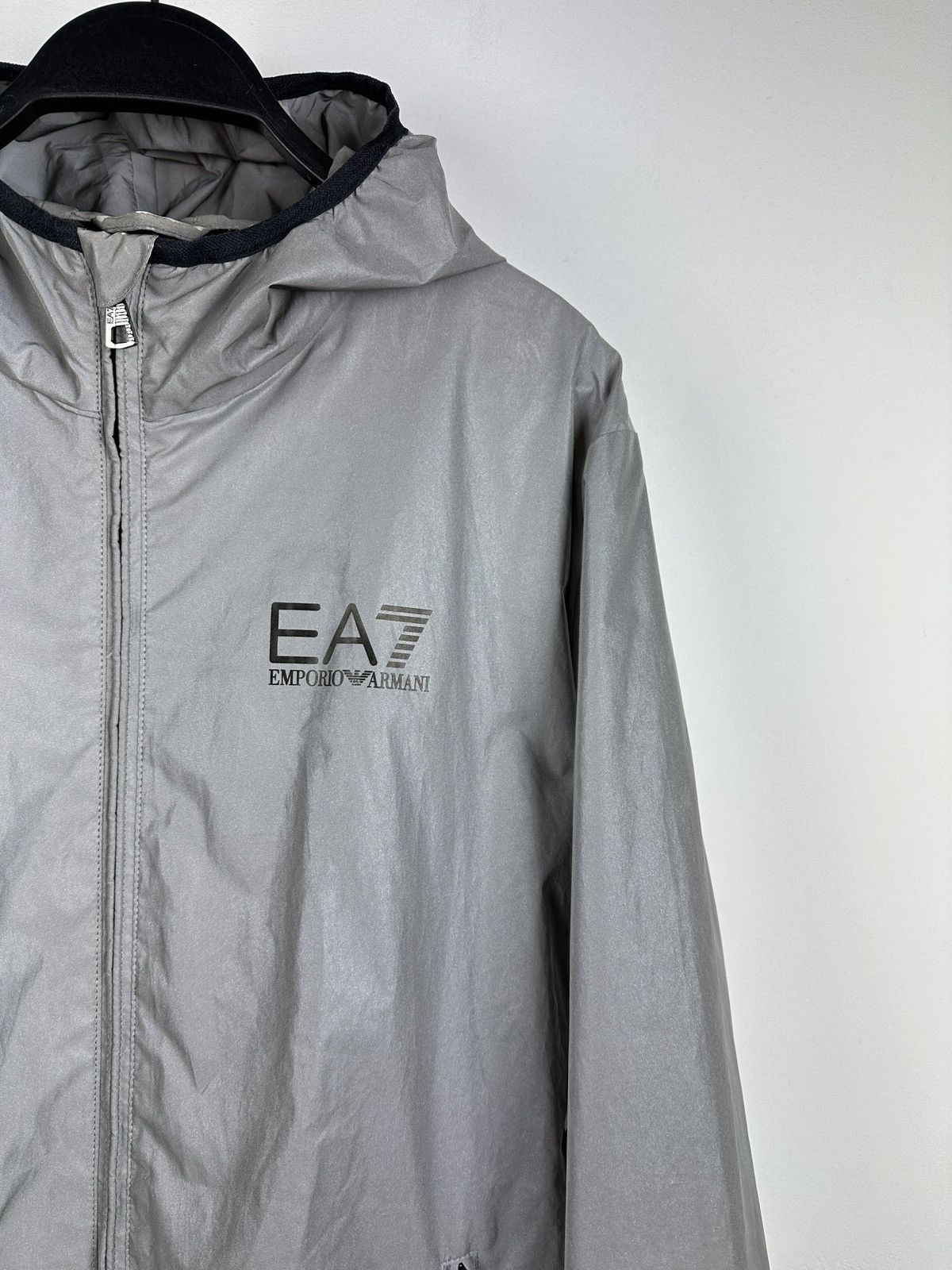 Armani × Emporio Armani Emporio Armani Reflective Zip Up Jacket Size US L / EU 52-54 / 3 - 4 Thumbnail
