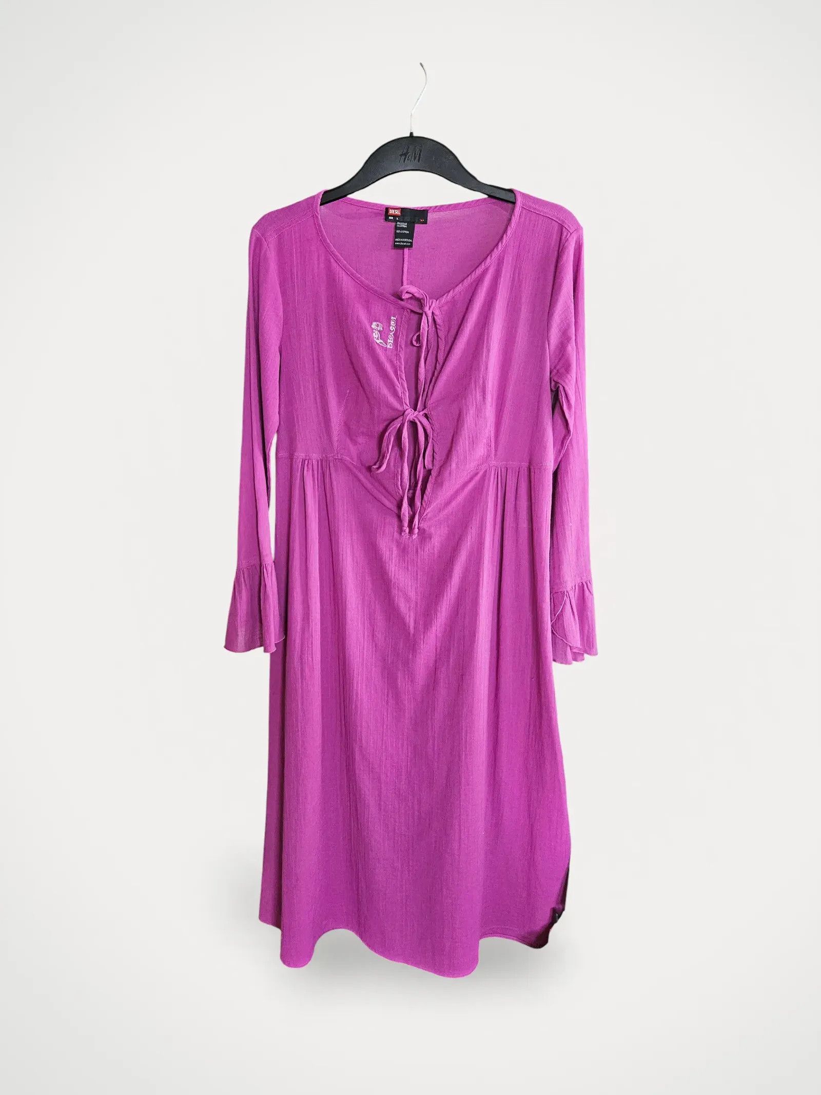 ワンピース DIESEL M-caddix viscose blend dress with frontal logo Diesel M-caddix Viscose Blend Dress With Frontal Logo In