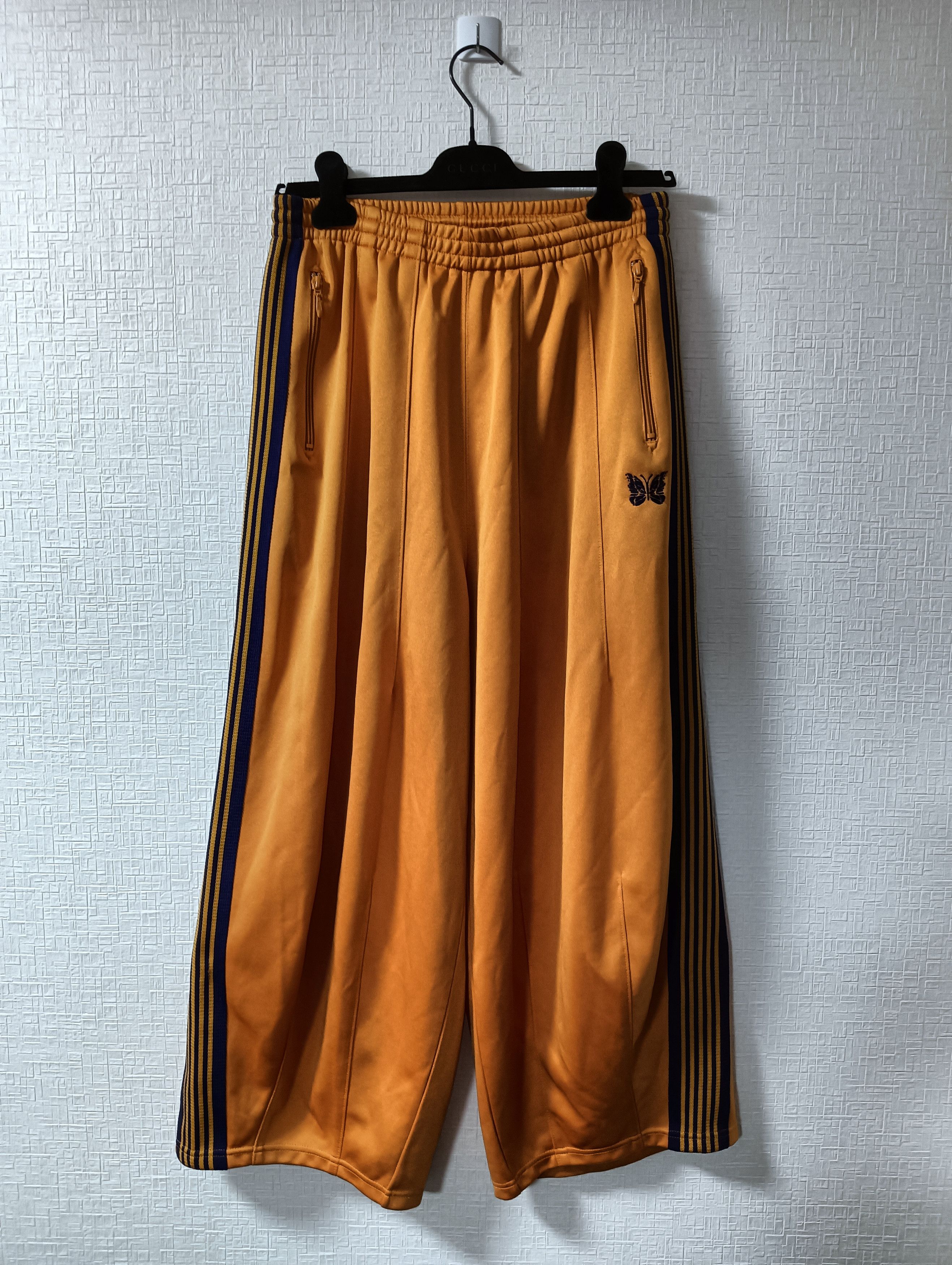 Pre-owned Needles H.d Track Pants In Yellow