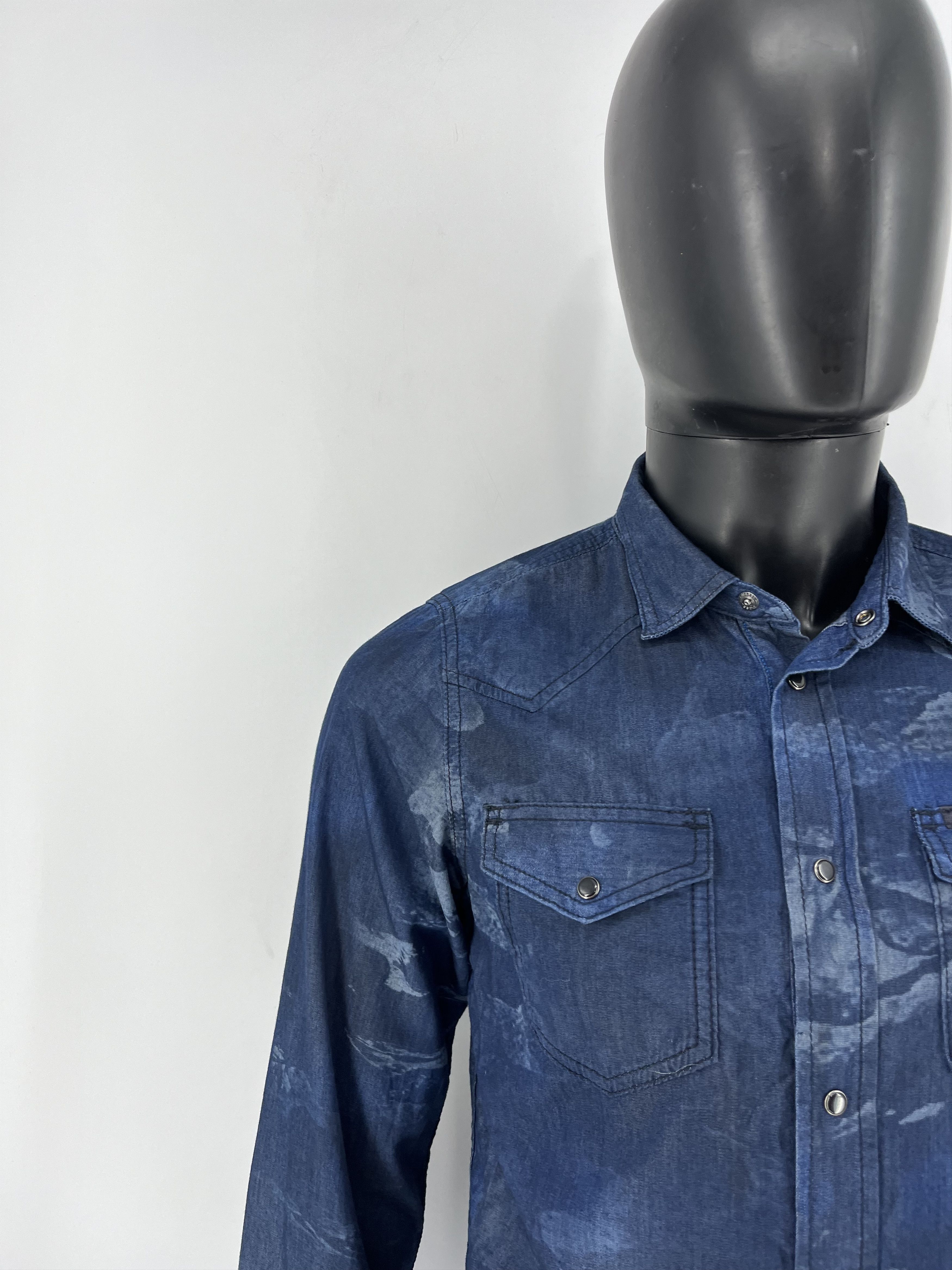 Diesel × Vintage Diesel Industry Pearl Snap Denim Long Sleeve Shirt Size M Size US M / EU 48-50 / 2 - 6 Thumbnail