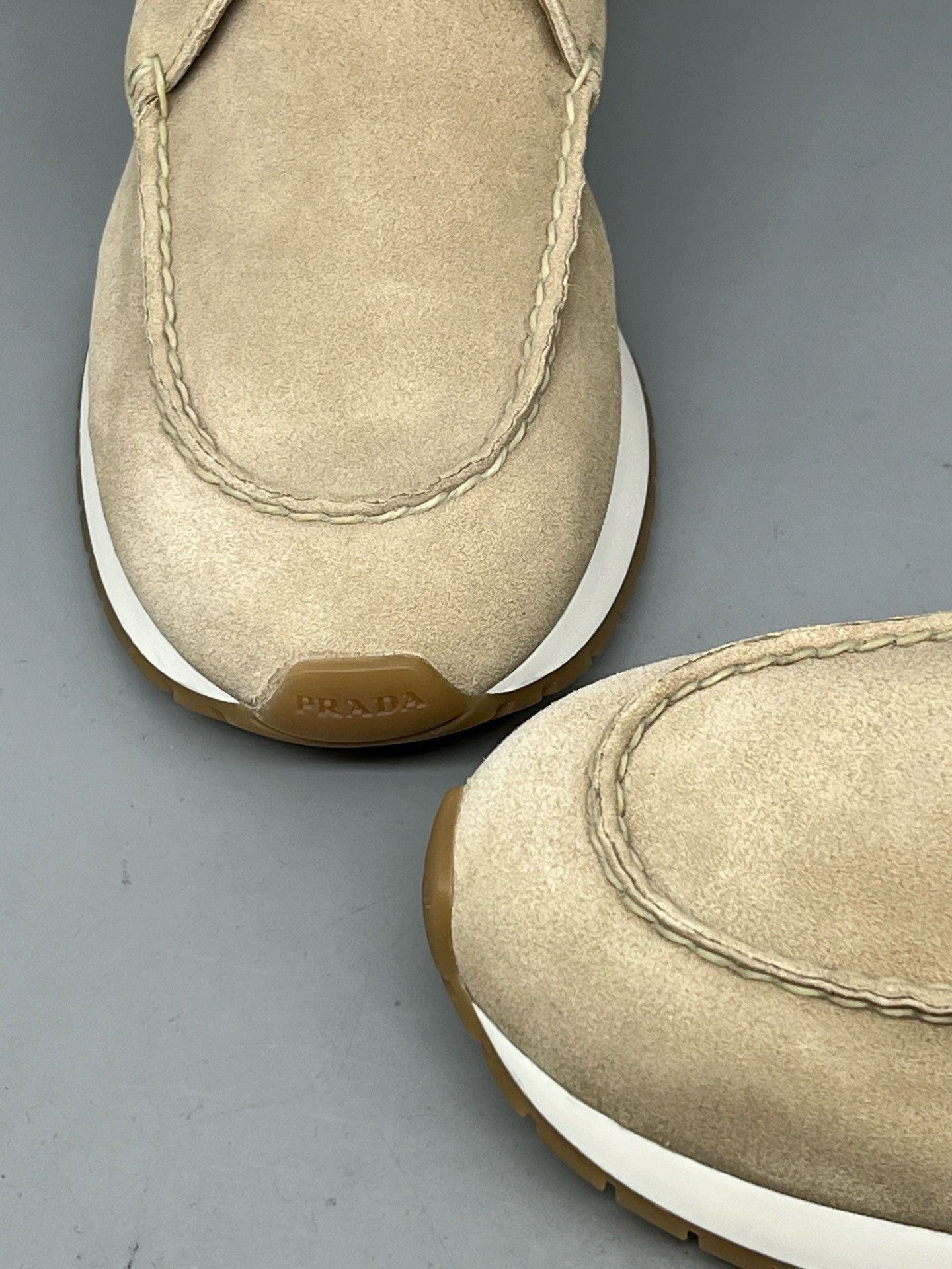 Prada prada beige suede high-top casual shoes Size US 5.5 / EU 38 - 5 Thumbnail