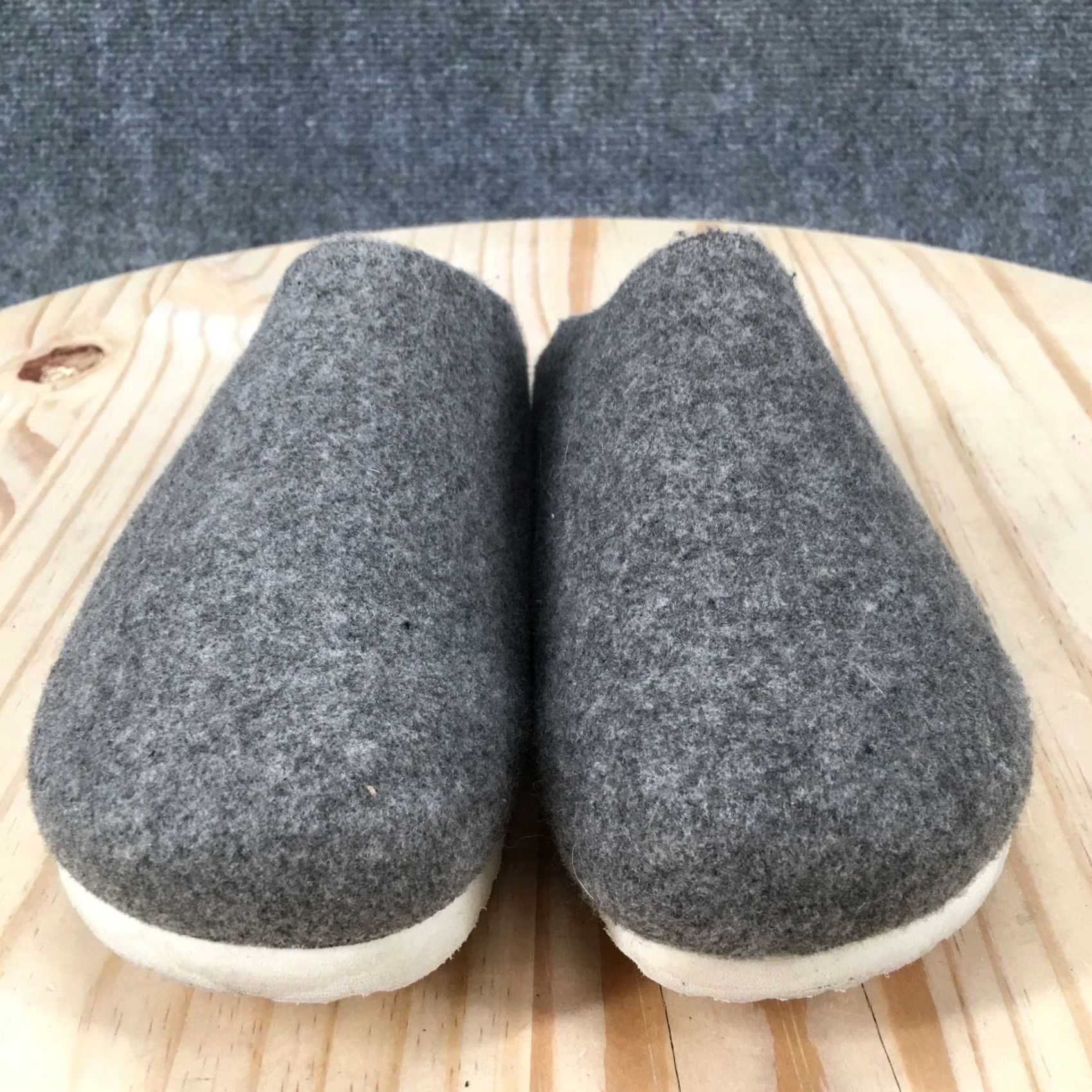 Vintage Universal Thread Sandals Womens 7.5 Grey Fabric Mule Slip On Comfort Clogs Shoes Womens Shoes Size US 8 / IT 38 - 4 Thumbnail
