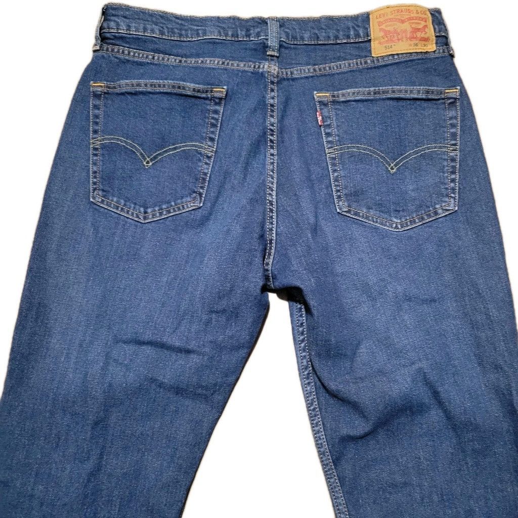 Levi's Levi's 514 Straight Blue Jeans Men's Size 36/30 Excellent Size US 36 / EU 52 - 5 Thumbnail