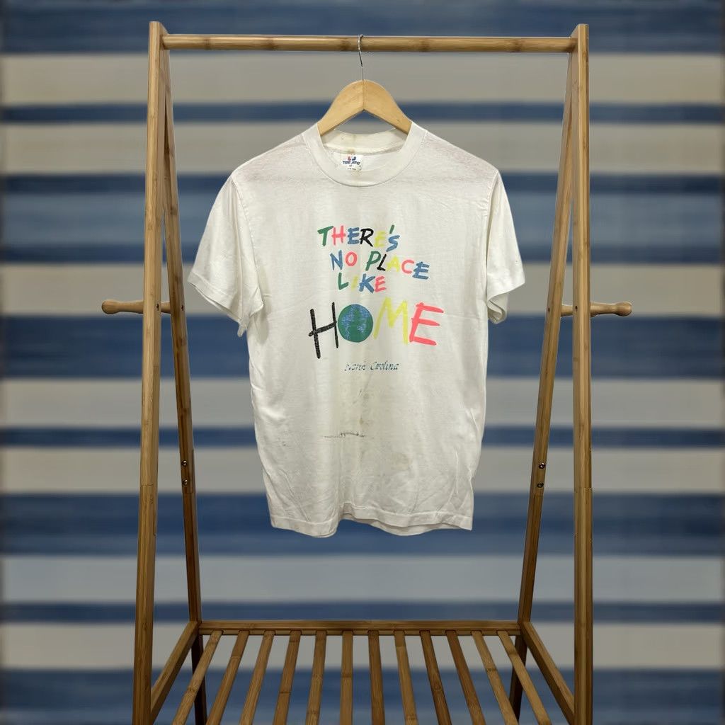 TEE JAYS VTG There’s No Place Like Home Paper Thin Burnout Worn T-Shirt Size M Shirt Mens White Burnout North Carolina 90s Size US M / EU 48-50 / 2 - 1 Thumbnail