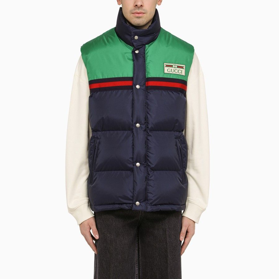 image of Gucci O1D2Blof0424 Padded Waistcoat In Multicolor, Men's (Size Small)