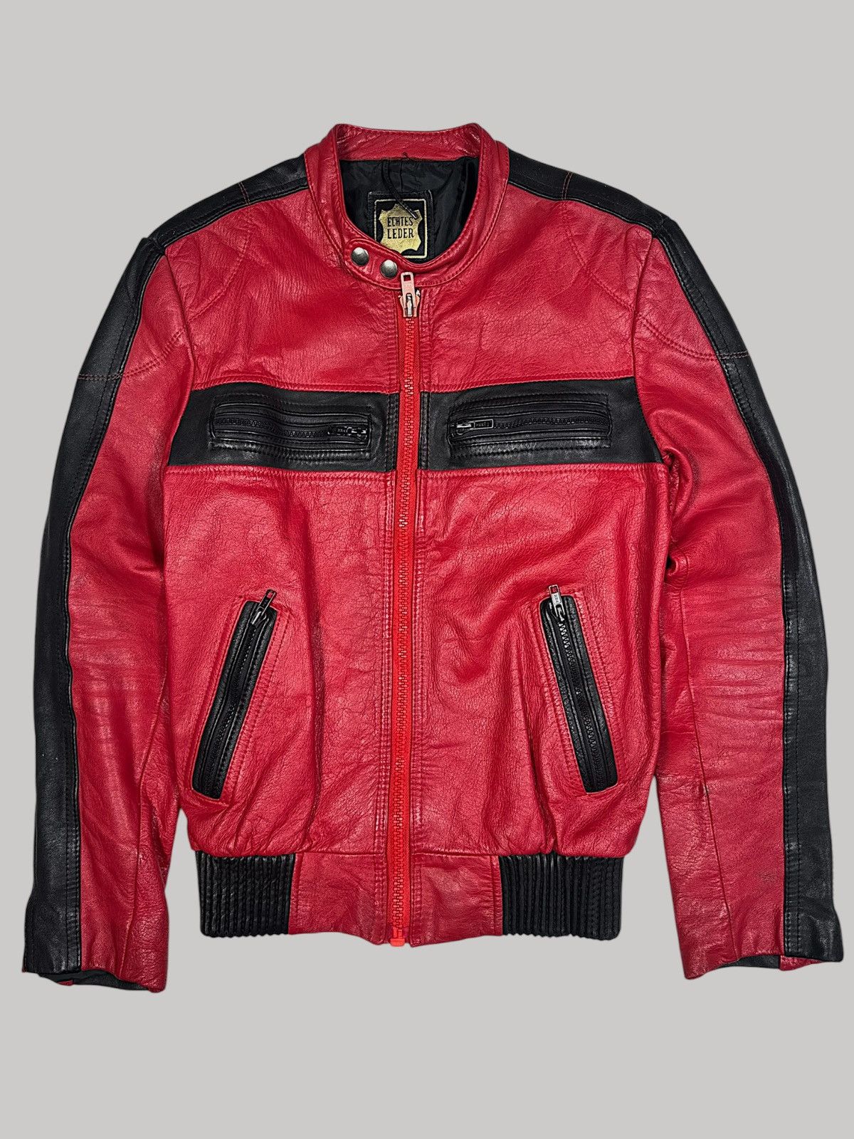 Vintage Vintage racer leather jacket racing Size US S / EU 44-46 / 1 - 1 Thumbnail