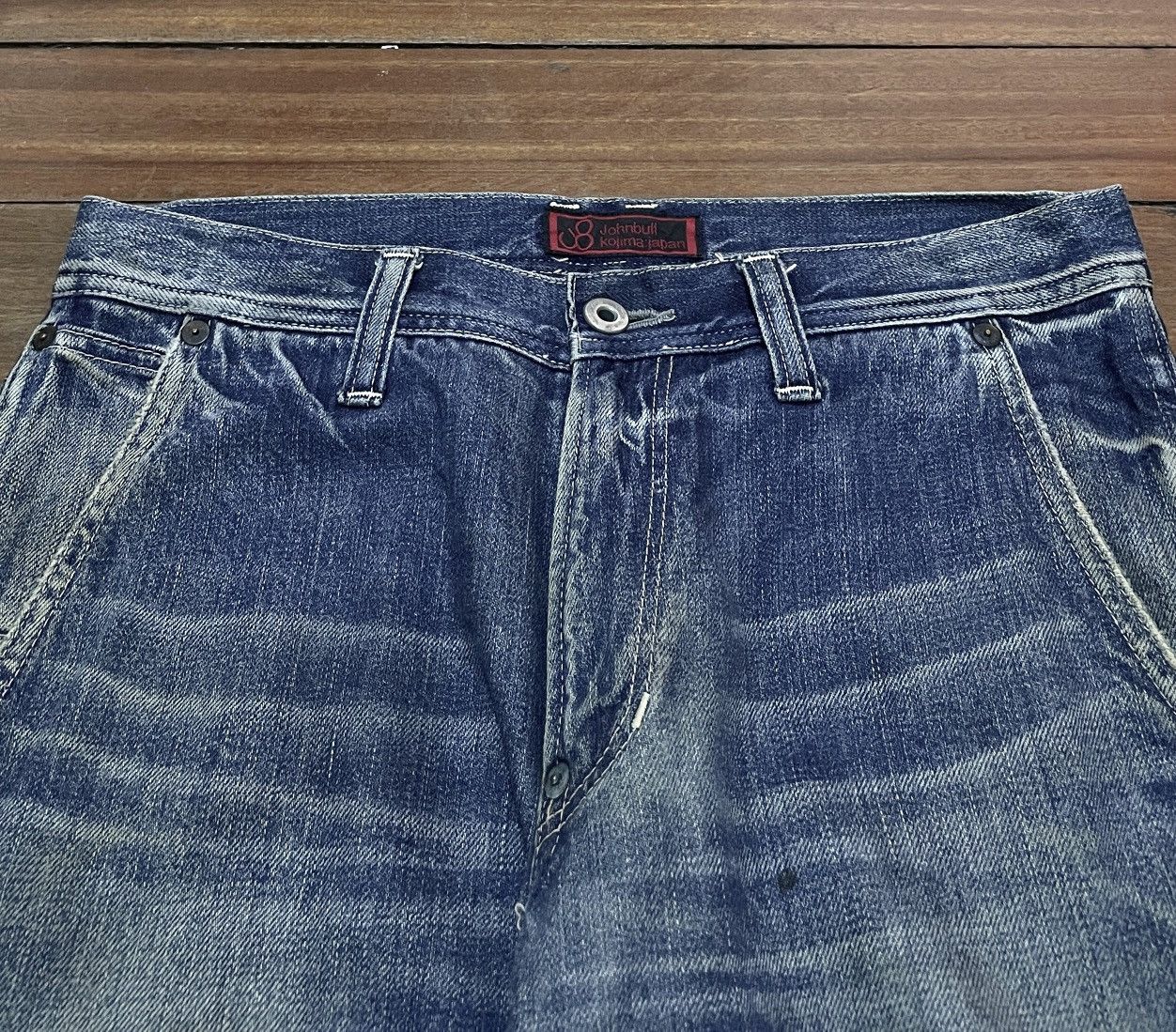 Japanese Brand Very Rare Design Vintage Brand Johnbull X Kojima Jeans 1990s Size US 29 - 3 Thumbnail