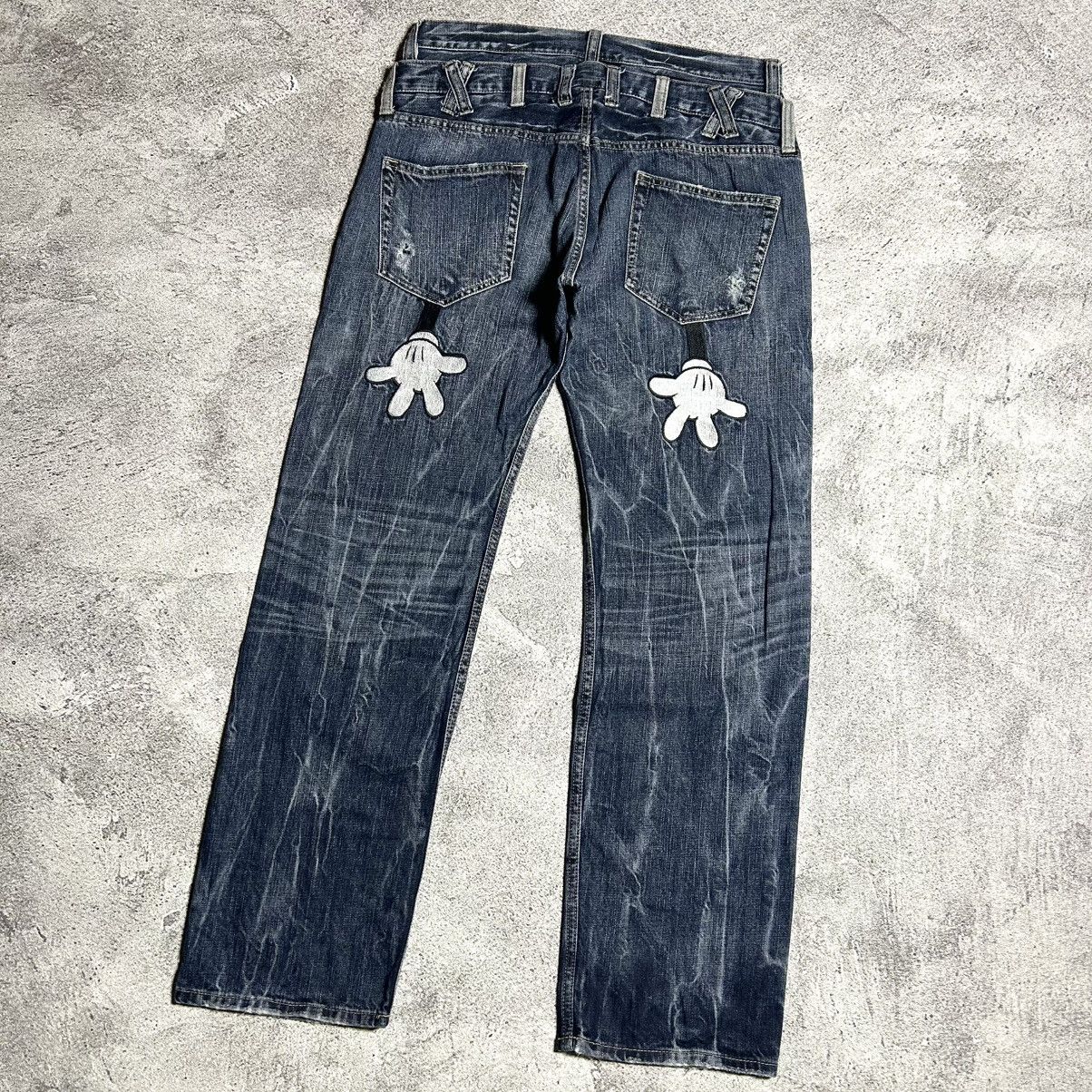 Disney Vintage Denim Doublewaist DISNEY PATCH ART BORDIR Size US 34 / EU 50 - 21 Thumbnail