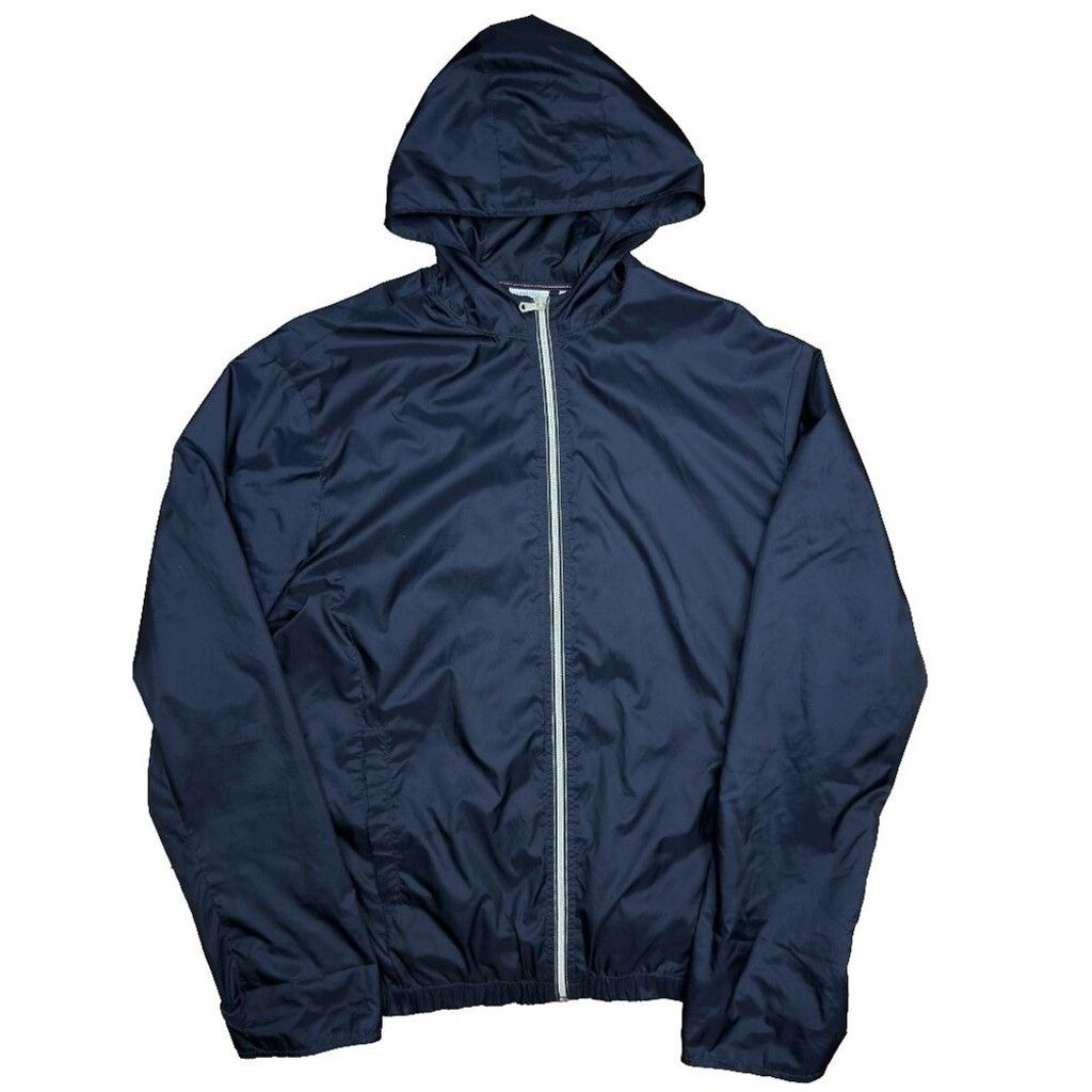 Black Brown 1826 BLACK BROWN Hooded Full Zip Blue Windbreaker Jacket Sz XL Size US XL / EU 56 / 4 - 1 Thumbnail