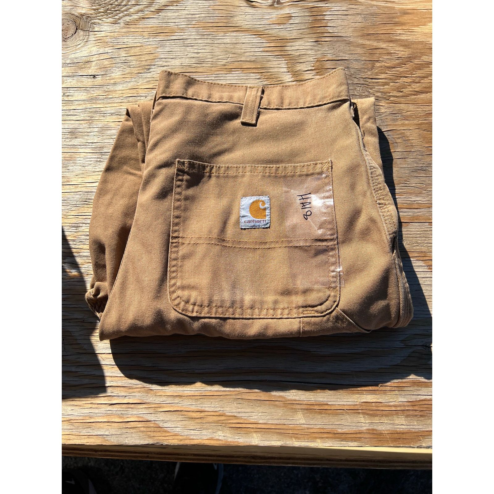 Carhartt Carhartt Jeans Mens 34x25 Brown Carpenter Dungaree Fit Size US 34 / EU 50 - 1 Thumbnail