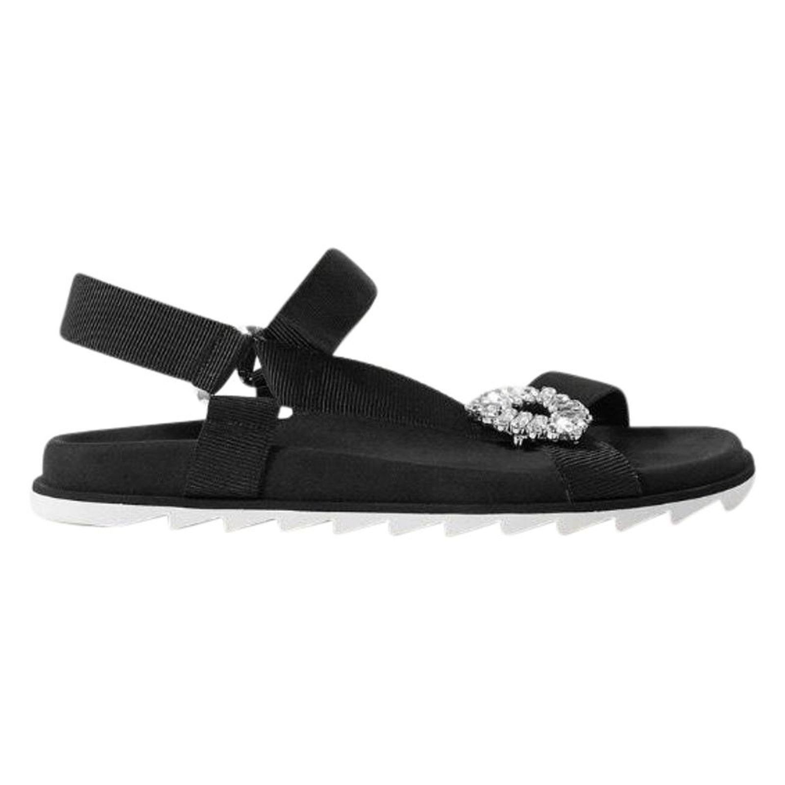 Roger Vivier Trekky viv crystal embellished sandals Size US 10 / IT 40 - 2 Thumbnail