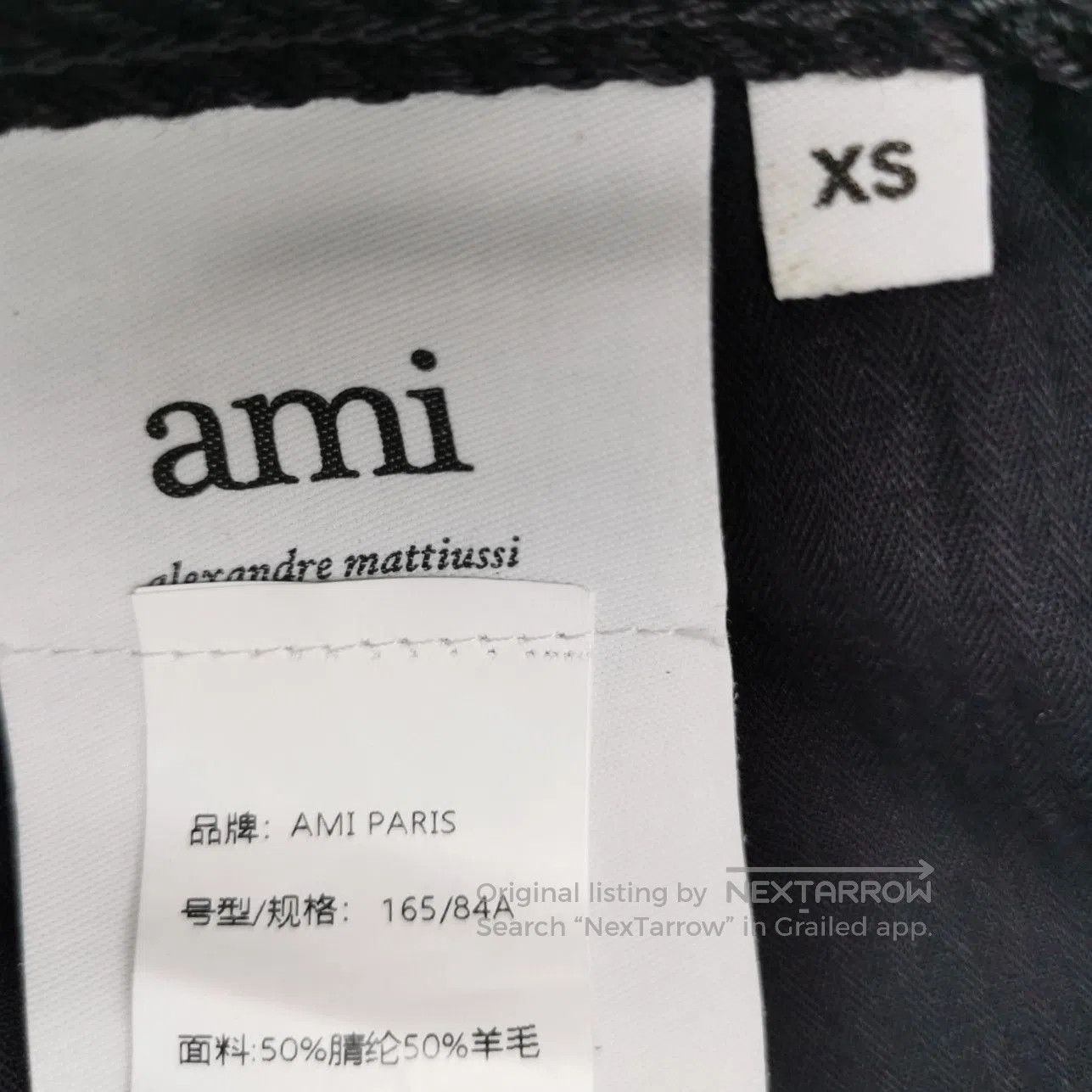 Louis Vuitton Black Straight-Leg Textured Pants XS. Size 22" - 6 Thumbnail