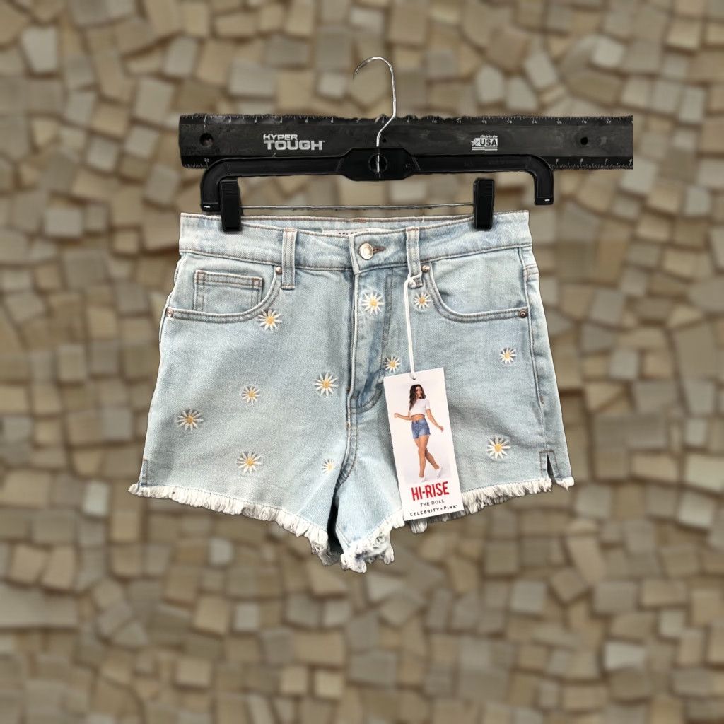 Vintage VINTAGE Celebrity Pink The Doll High Rise Shorts Juniors Size 5 Blue Light Wash Denim 5-Pocket Design Women Girls Mens Size 27" / US 4 / IT 40 - 1 Thumbnail