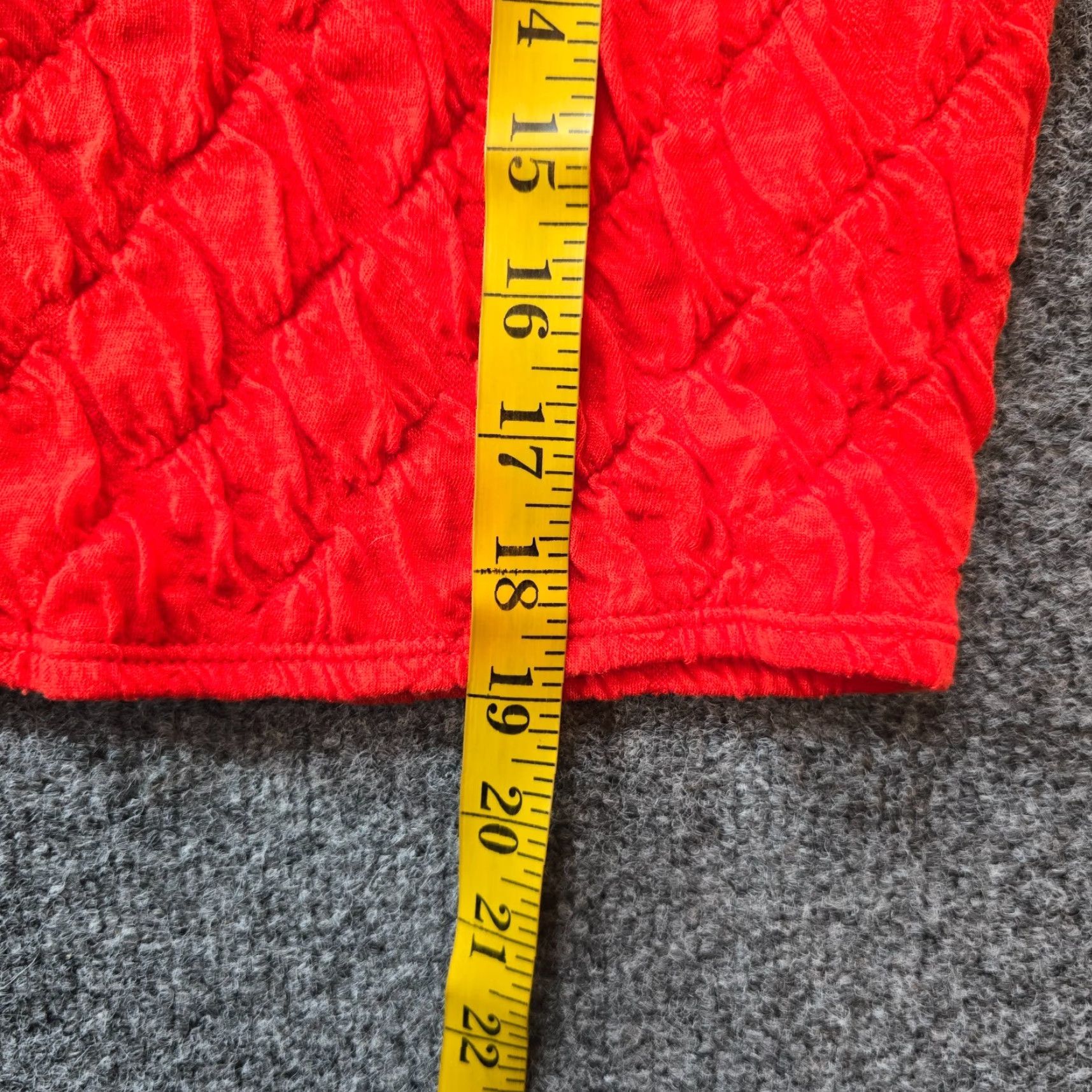 Vintage Maeve Anthropologie Top Women Medium Orange Quilted Crop Square Neck Boho Casual Blouse Shirt Knit Polyester Fall 2024 Womens Size M / US 6-8 / IT 42-44 - 6 Thumbnail