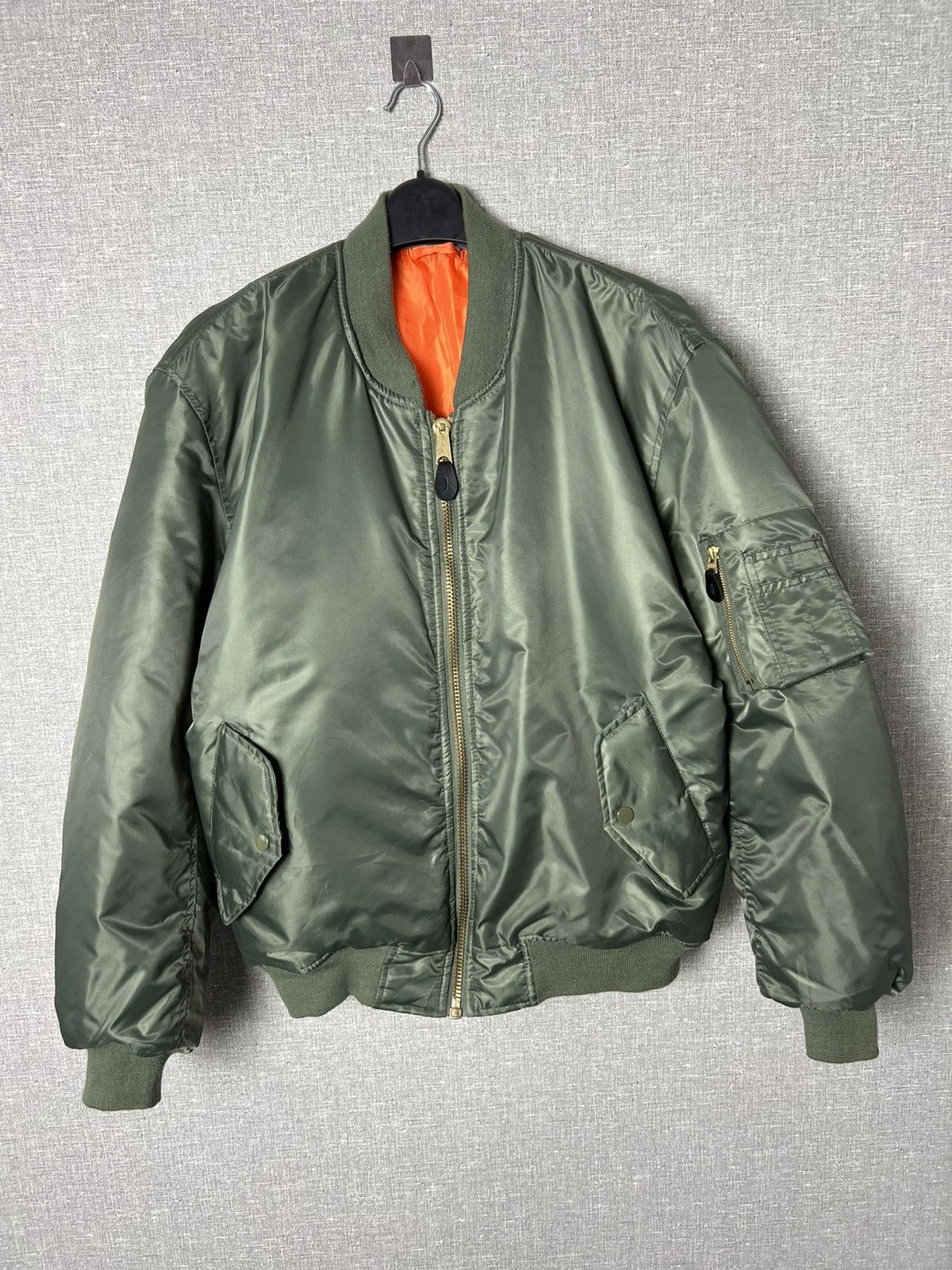 Vintage Vintage USAF MA1 Flyer’s Nylon Bomber USA Jacket Size US M / EU 48-50 / 2 - 1 Thumbnail