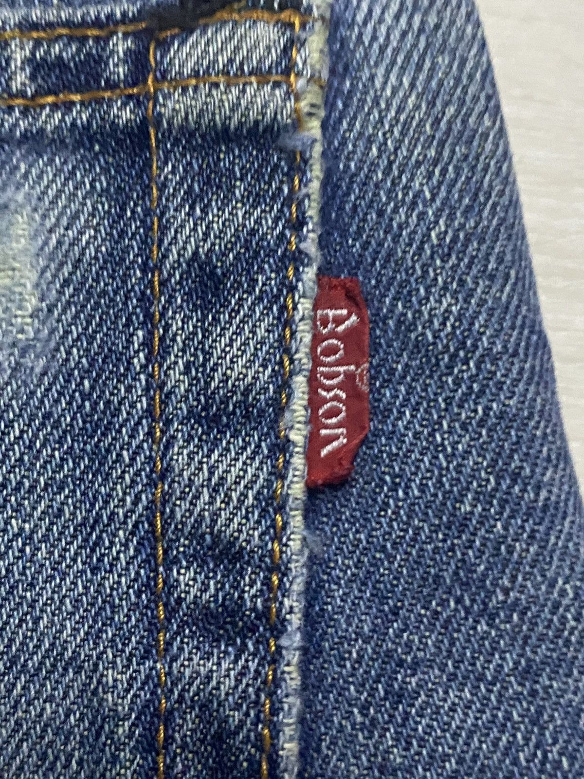 Japanese Brand Vintage Bobson Faded Distressed Baggy Jeans Size US 31 - 11 Thumbnail