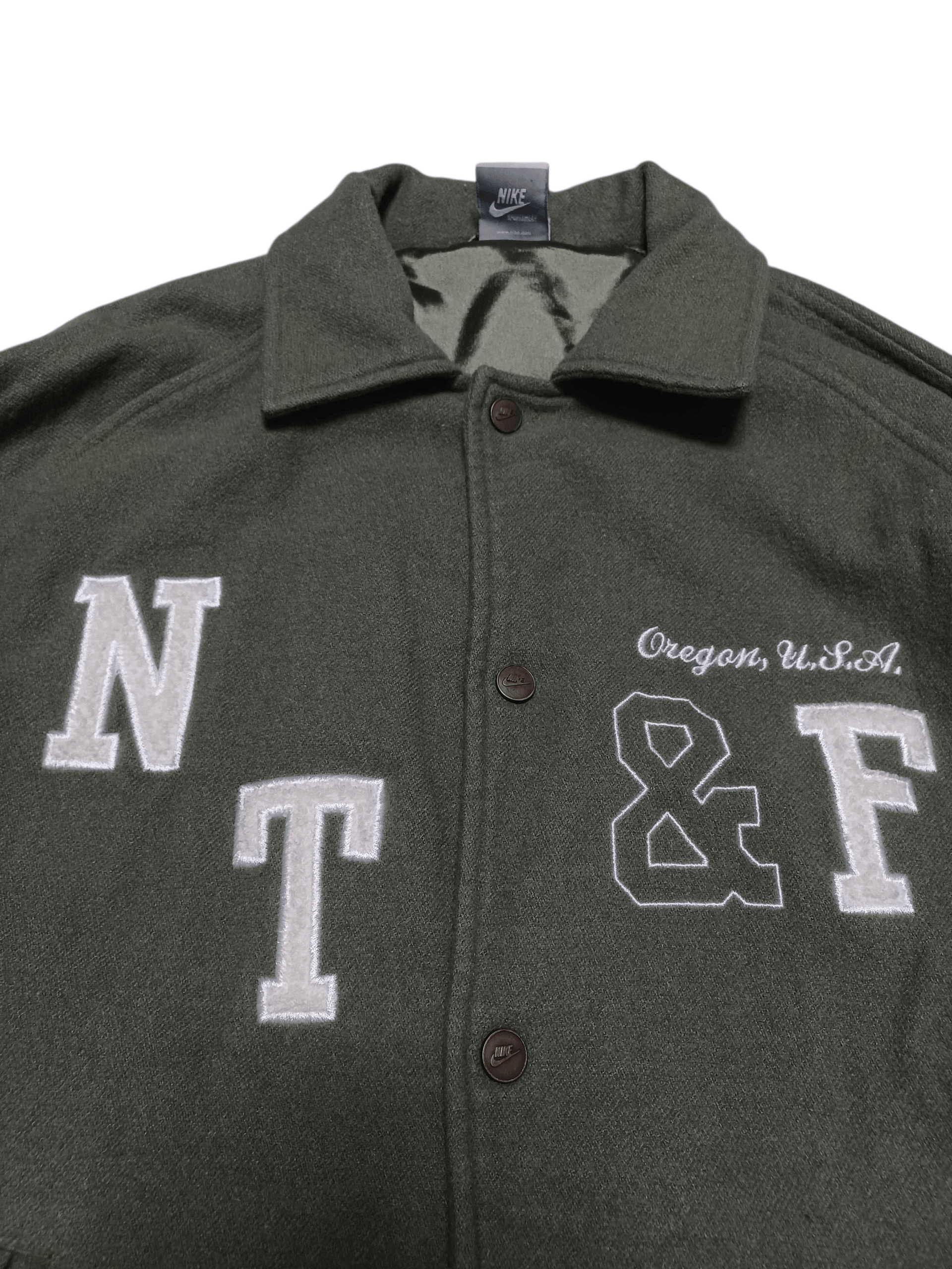 Nike NIKE OREGON VINTAGE NTF MILITARY BOMBER JACKET Size US M / EU 48-50 / 2 - 2 Thumbnail