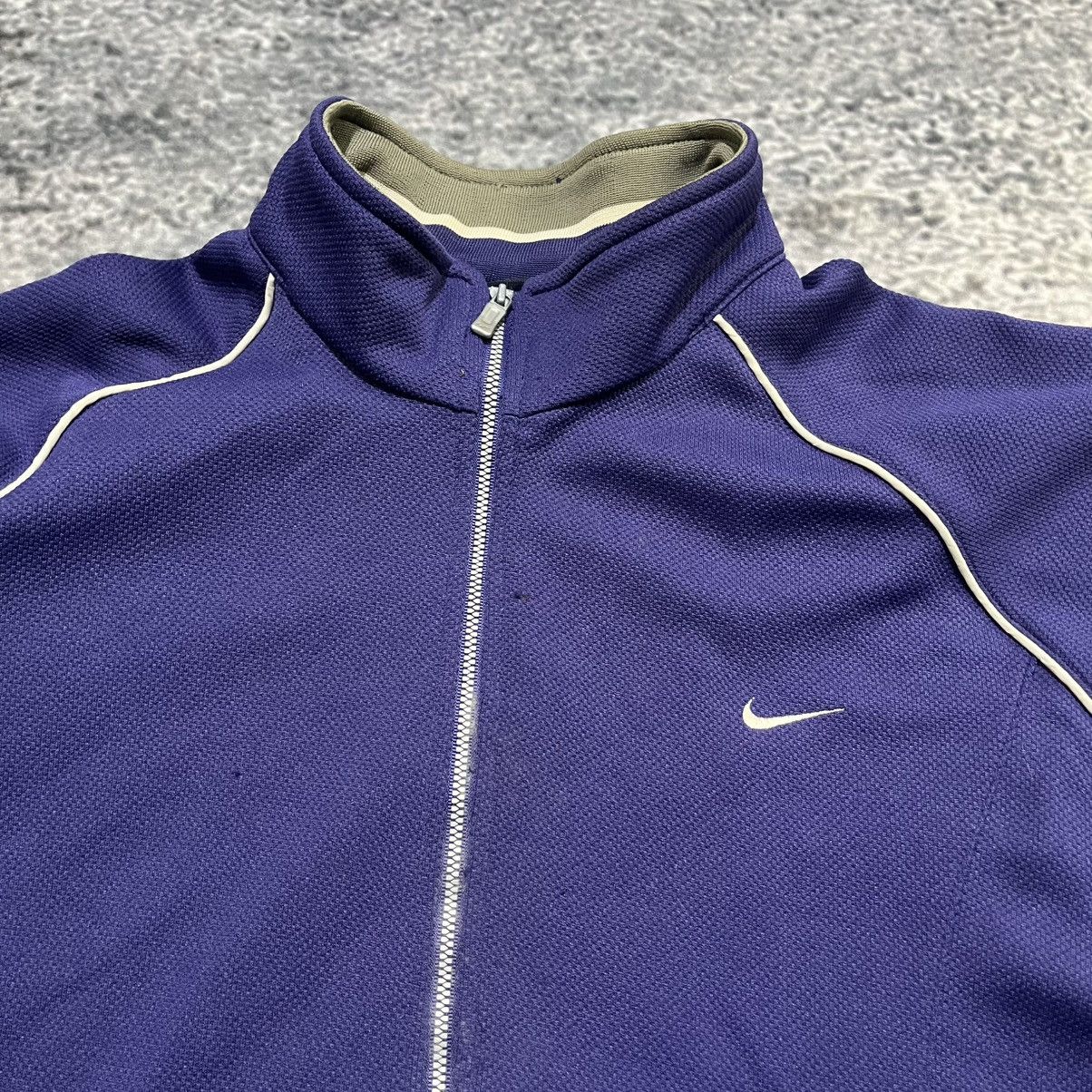 Nike Vintage 90s Nike Mini Swoosh Purple Full Zip Track Jacket Size US S / EU 44-46 / 1 - 3 Thumbnail