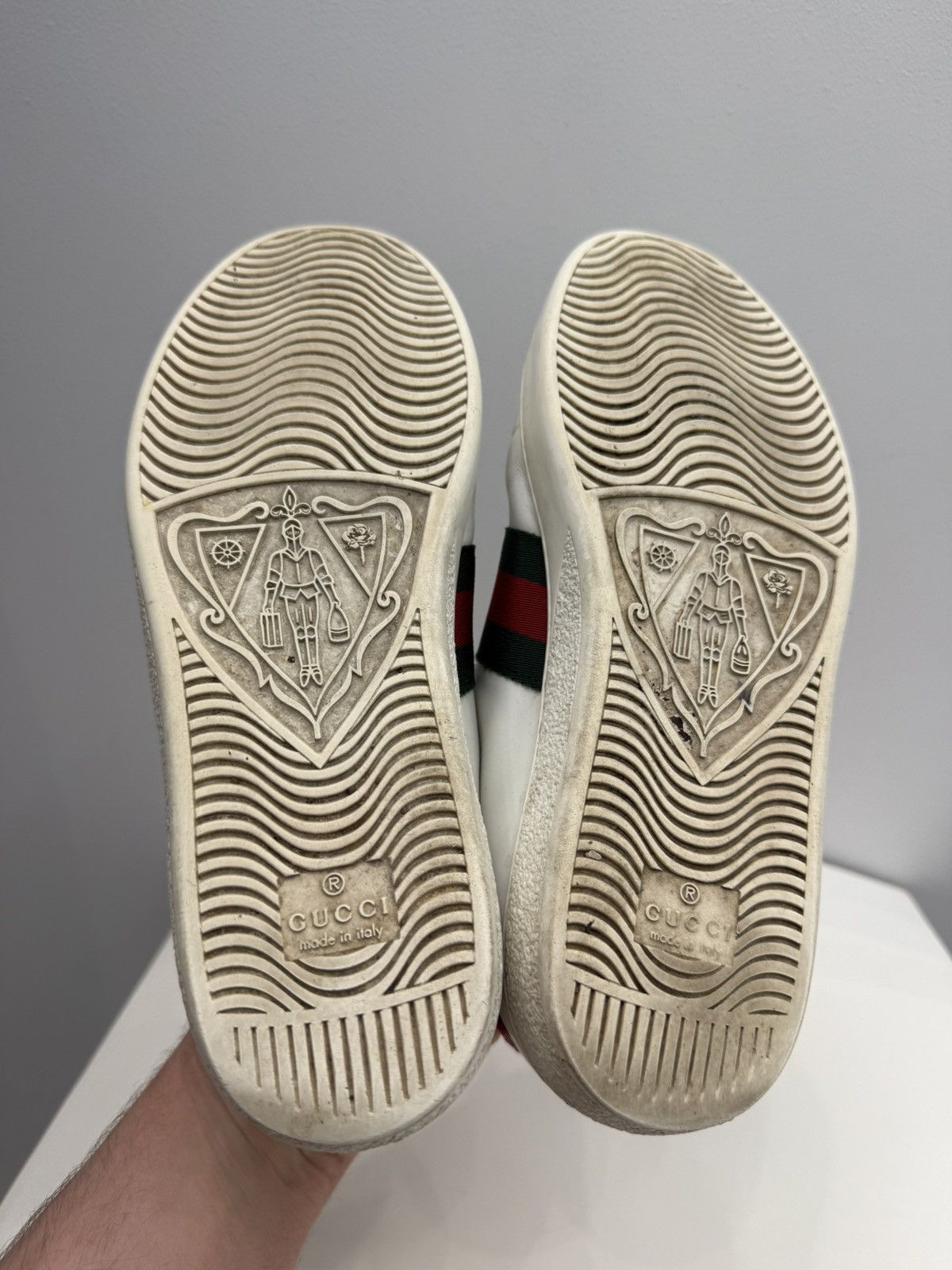 Gucci Gucci Ace Arrow OG Leather Low-Top Sneakers Size US 7 / IT 37 - 5 Thumbnail