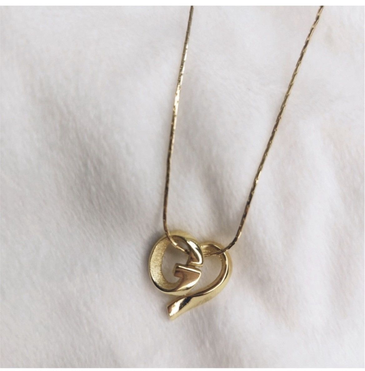 Givenchy Authentic Givenchy Rare Vintage GHeart Gold Vermeil Necklace Size ONE SIZE - 7 Thumbnail