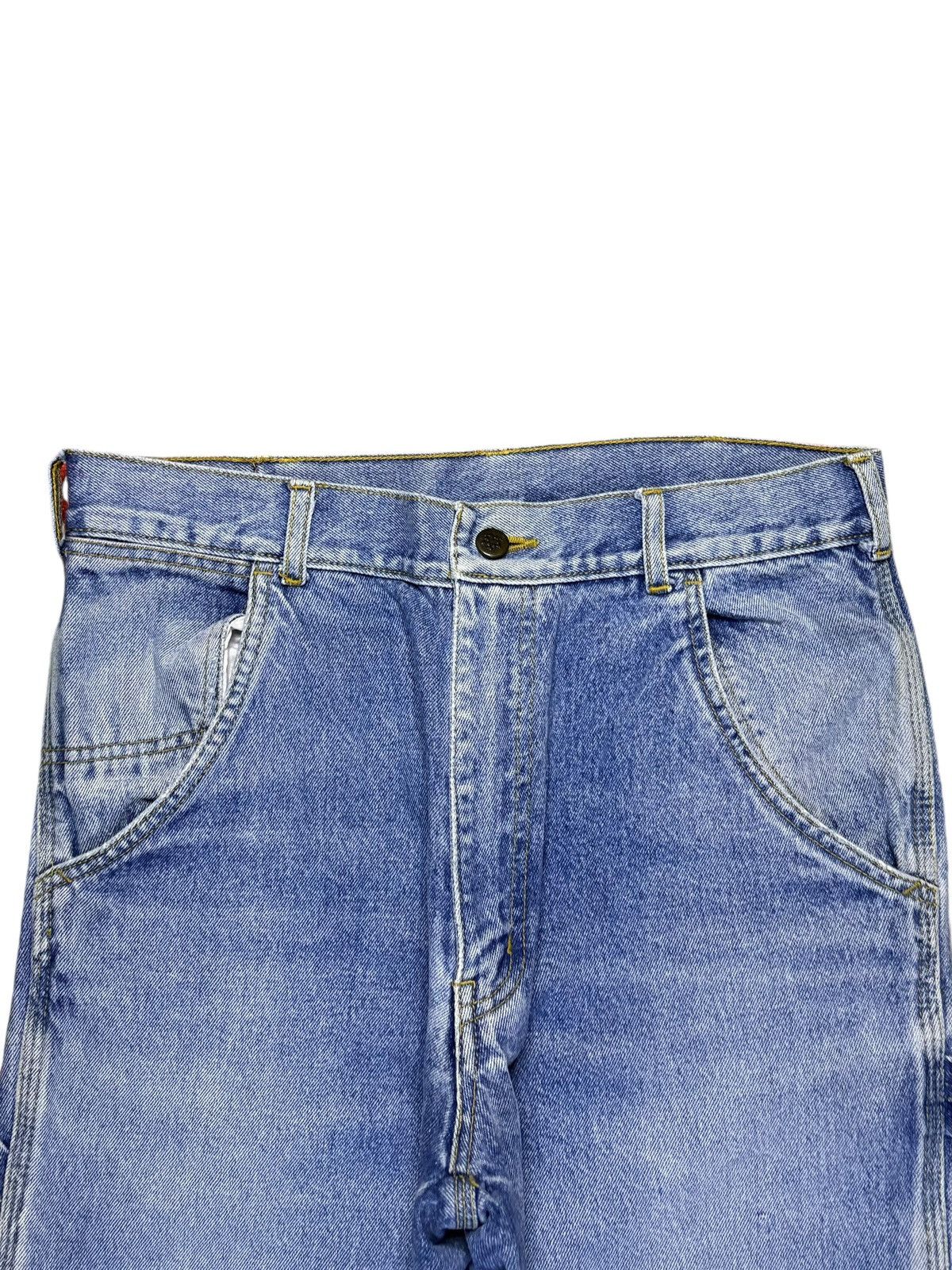Japanese Brand × Vintage Vintage Japanese Brand Faded Cargo Carpenter Loose Jeans Size US 31 - 4 Thumbnail