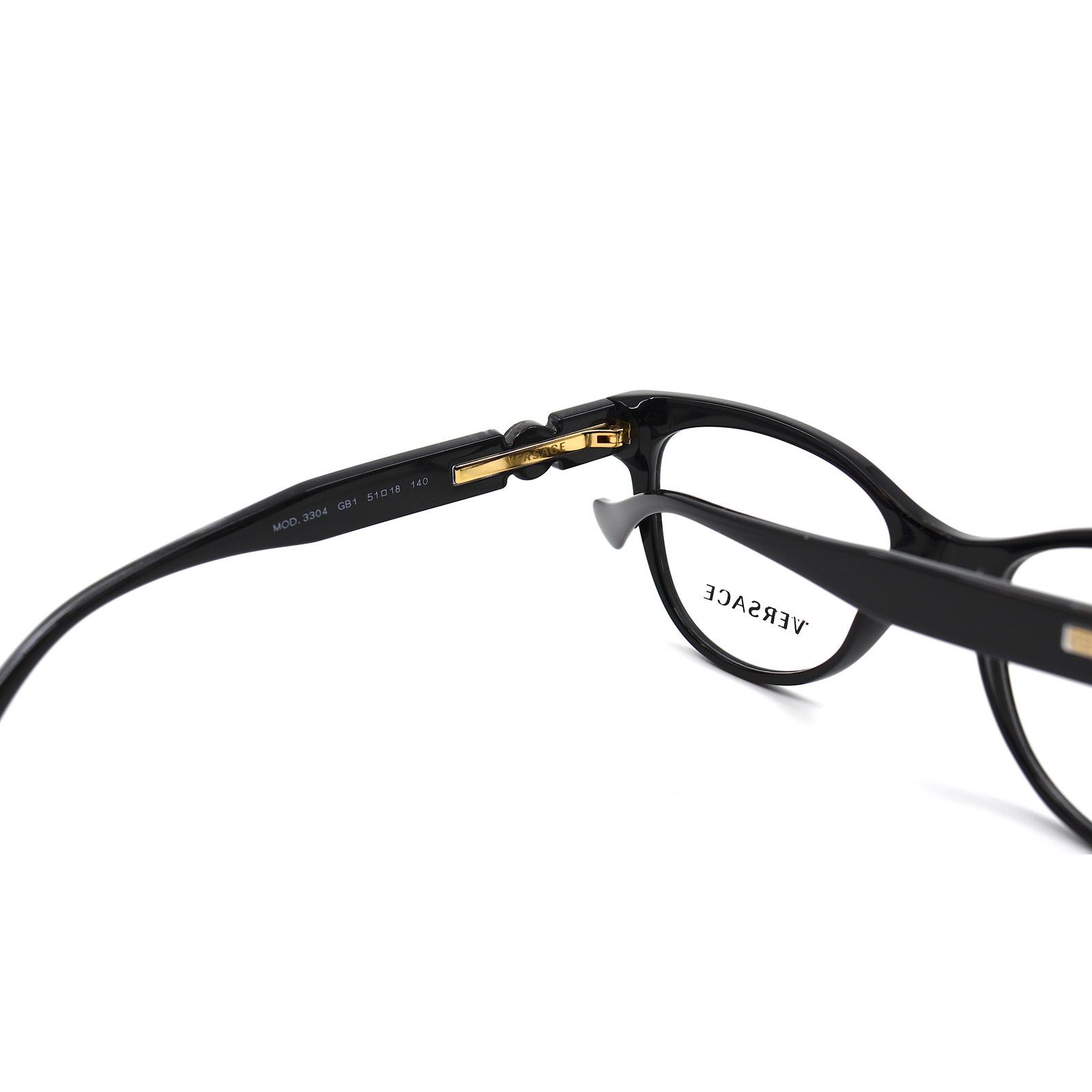 Versace NEW VERSACE VE3304 GB1 BLACK AUTHENTIC EYEGLASSES FRAME Size ONE SIZE - 8 Thumbnail