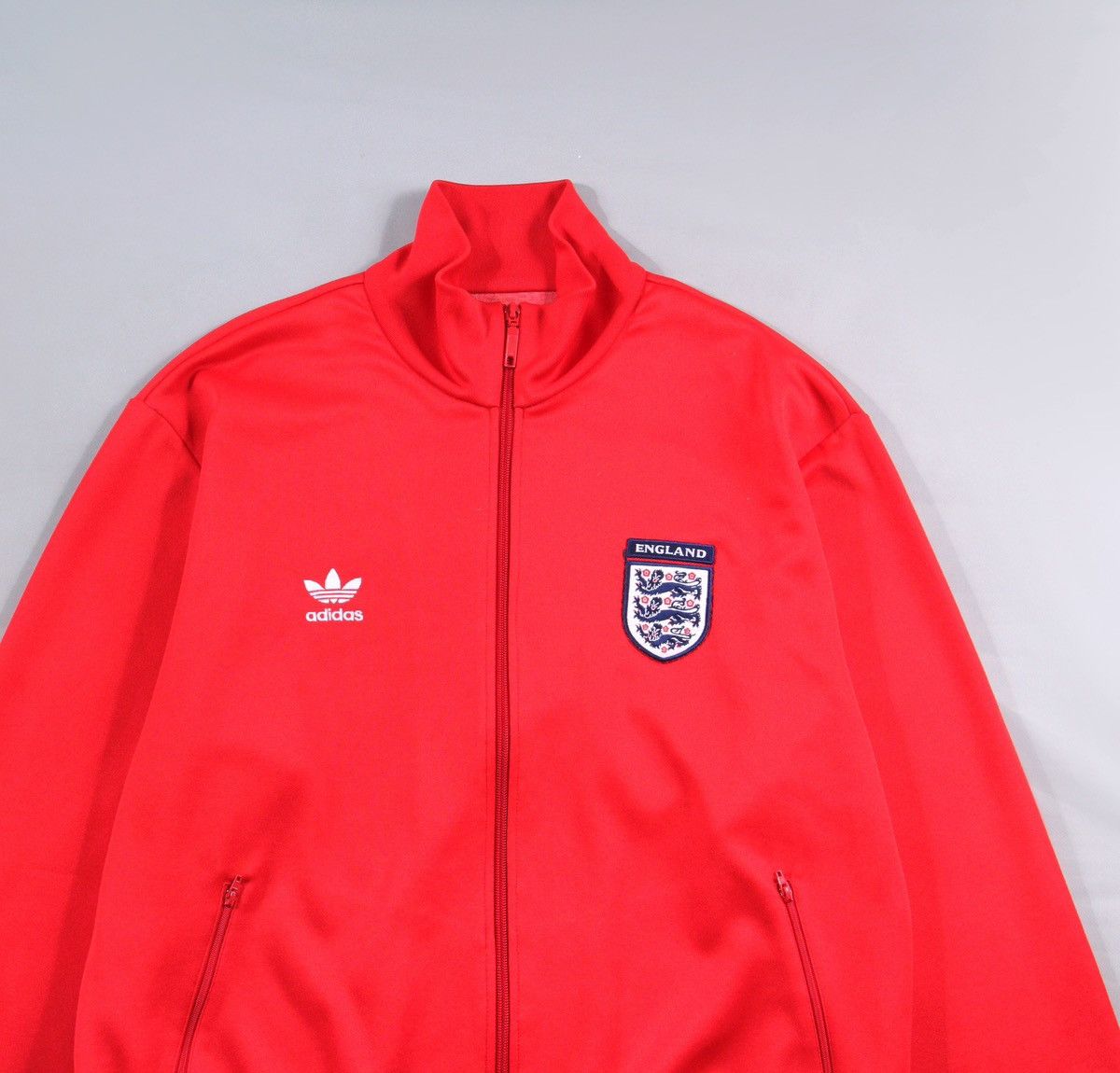 Adidas Adidas England Vintage 2006 Full Zip Jacket Red 90s XL Size US XL / EU 56 / 4 - 2 Thumbnail