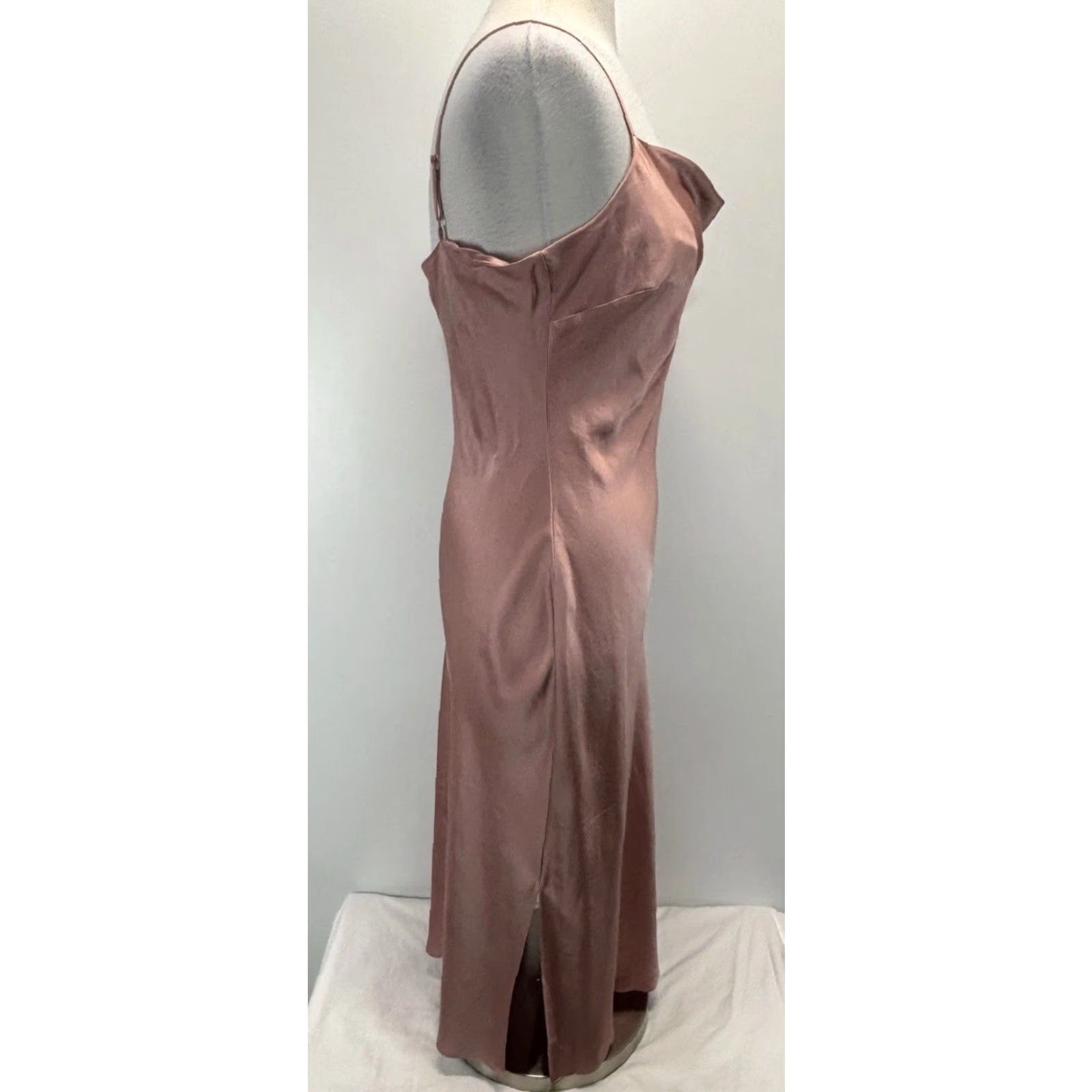 Express VINTAGE? (No) Express Satin Cowl Neck Slip Dress L Pink Midi Cocktail Party Womens Size L / US 10 / IT 46 - 4 Thumbnail