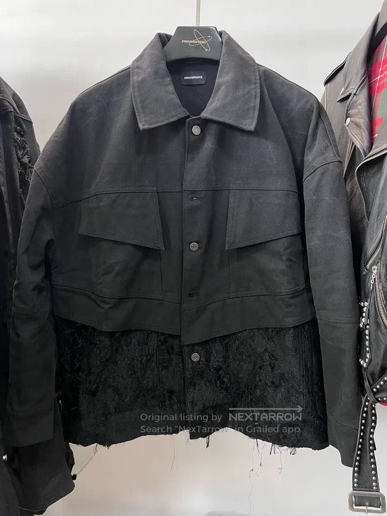 Vintage Vintage ARNODEFRANCE Burnt and distressed patchwork jacket Size US S / EU 44-46 / 1 - 1 Thumbnail