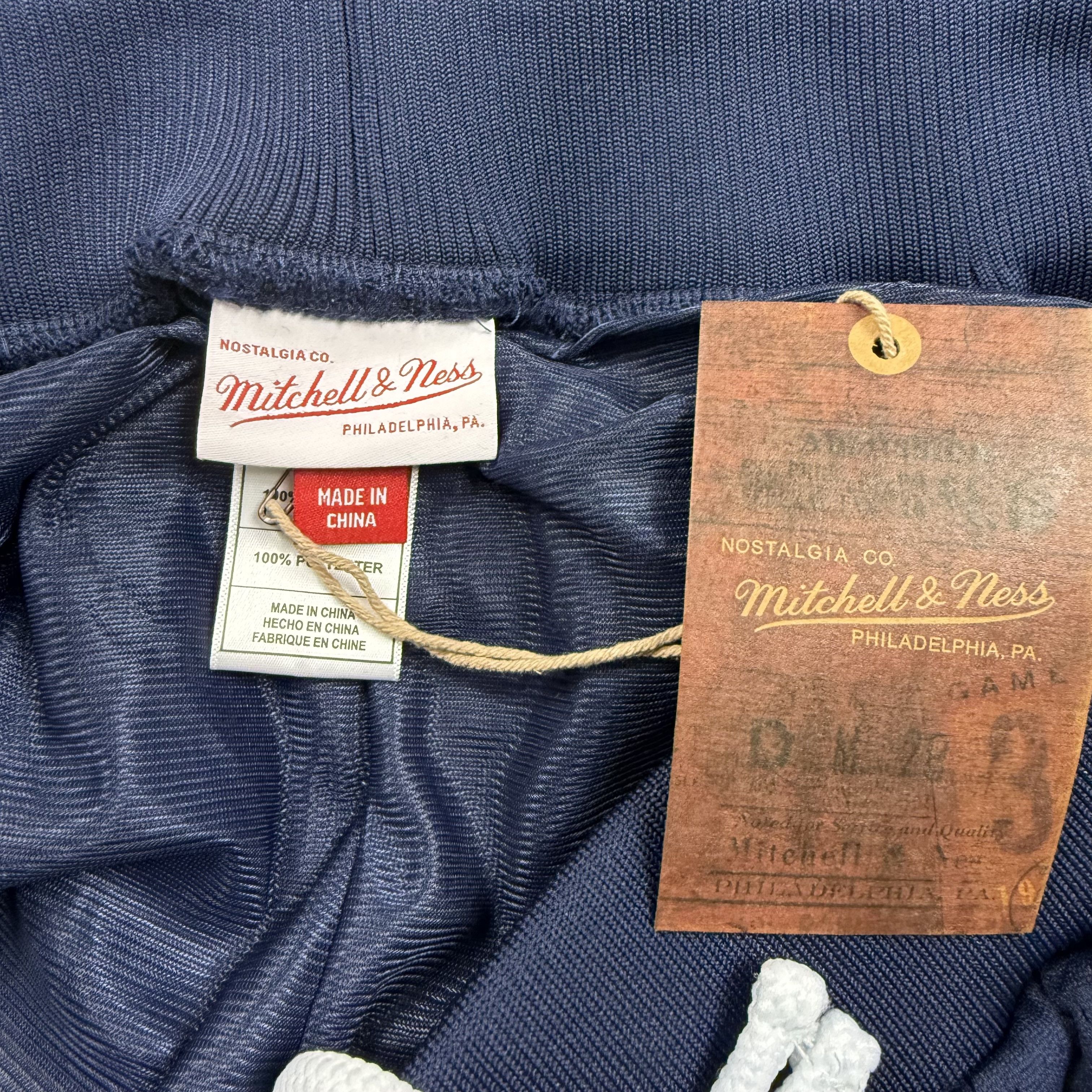 Mitchell & Ness Mitchell & Ness Mens Navy Blue Mesh Basketball Shorts XL New Size US 40 / EU 56 - 4 Thumbnail
