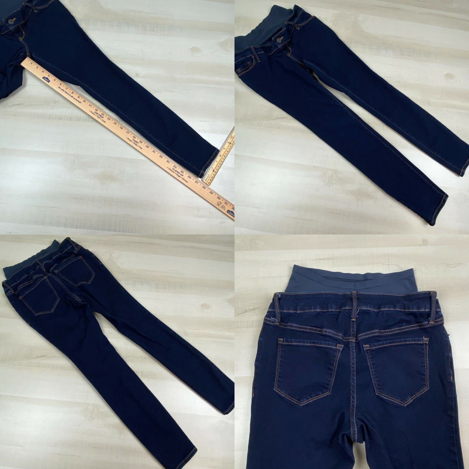 Old Navy Old Navy Womens Rockstar 4 Maternity Super Skinny Premium Full Panel Jeans Size 27" / US 4 / IT 40 - 8 Thumbnail