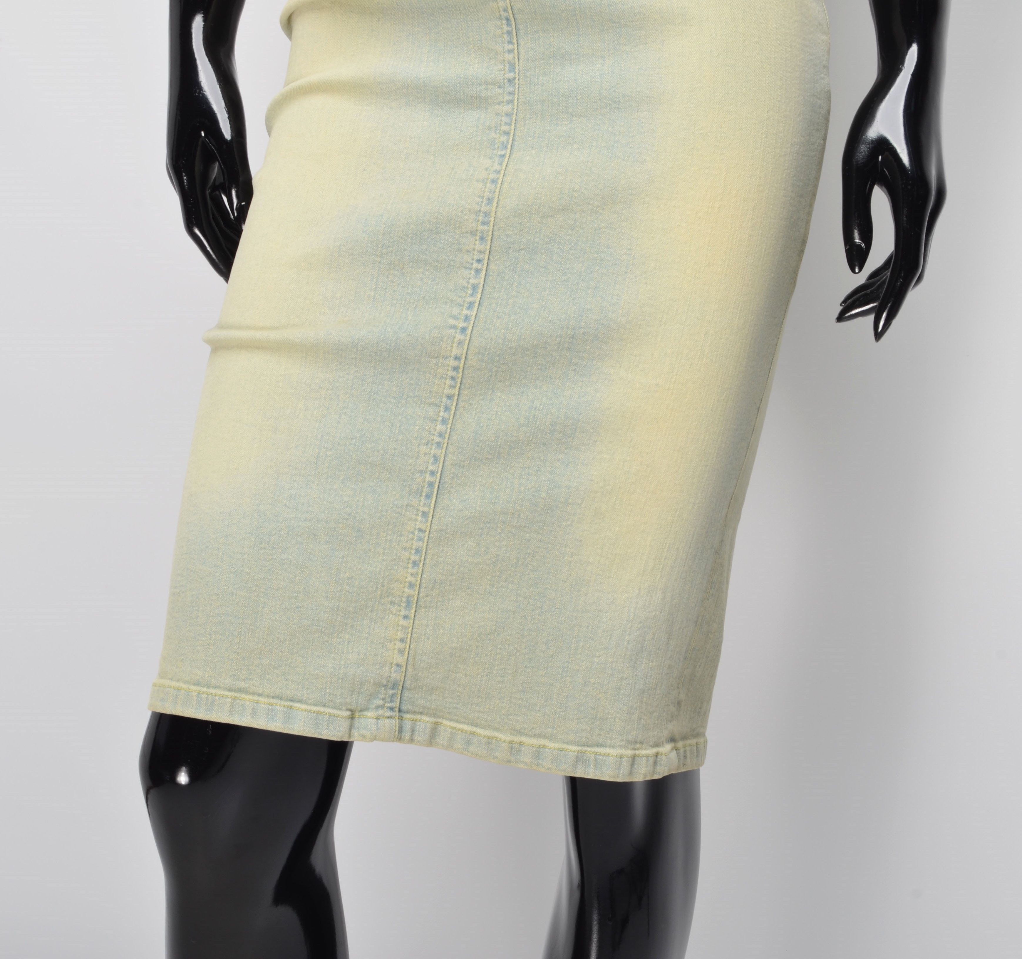 Miss Sixty Vintage Miss Sixty Y2K Pencil Straight Skirt Size 26" / US 2 / IT 38 - 3 Thumbnail