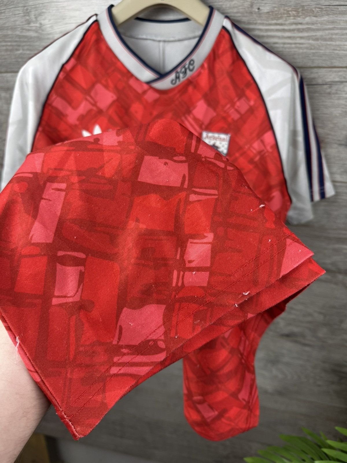 Japanese Brand Arsenal Adidas JVC Vintage Jersey Shirt Mens 1990 1991 1992 Size US L / EU 52-54 / 3 - 16 Thumbnail