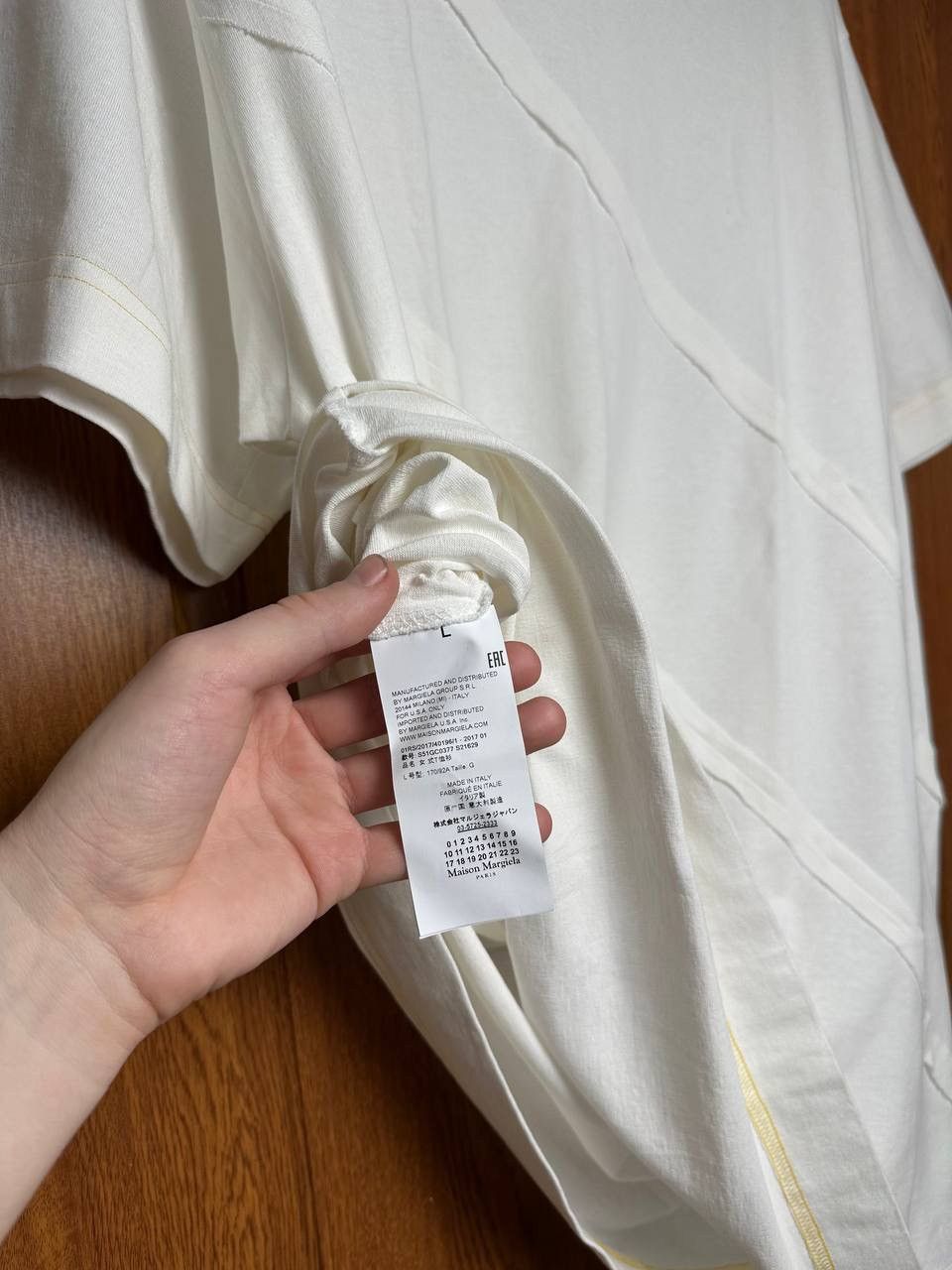 Maison Margiela Maison Margiela White Raw Hem T-Shirt Dress Size L / US 10 / IT 46 - 10 Thumbnail