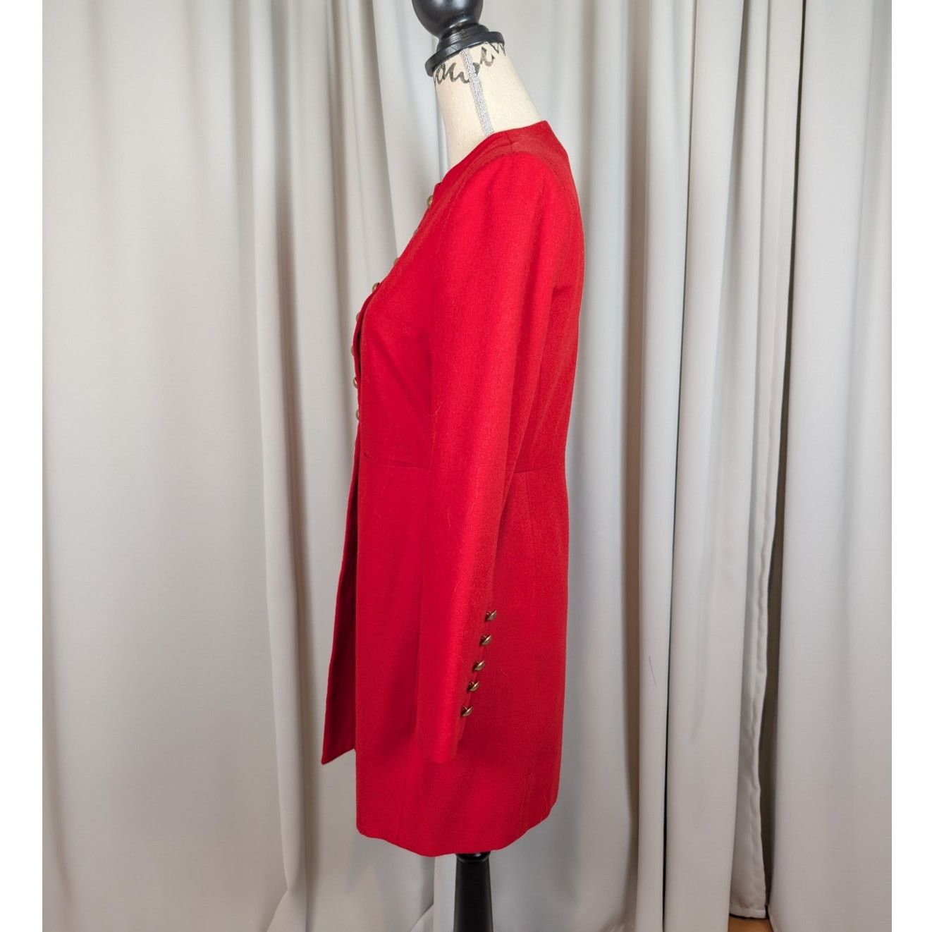 Harve Benard Vintage Harve Bernard by Bernard Holtzman Wool Overcoat Red Size XS / US 0-2 / IT 36-38 - 19 Thumbnail
